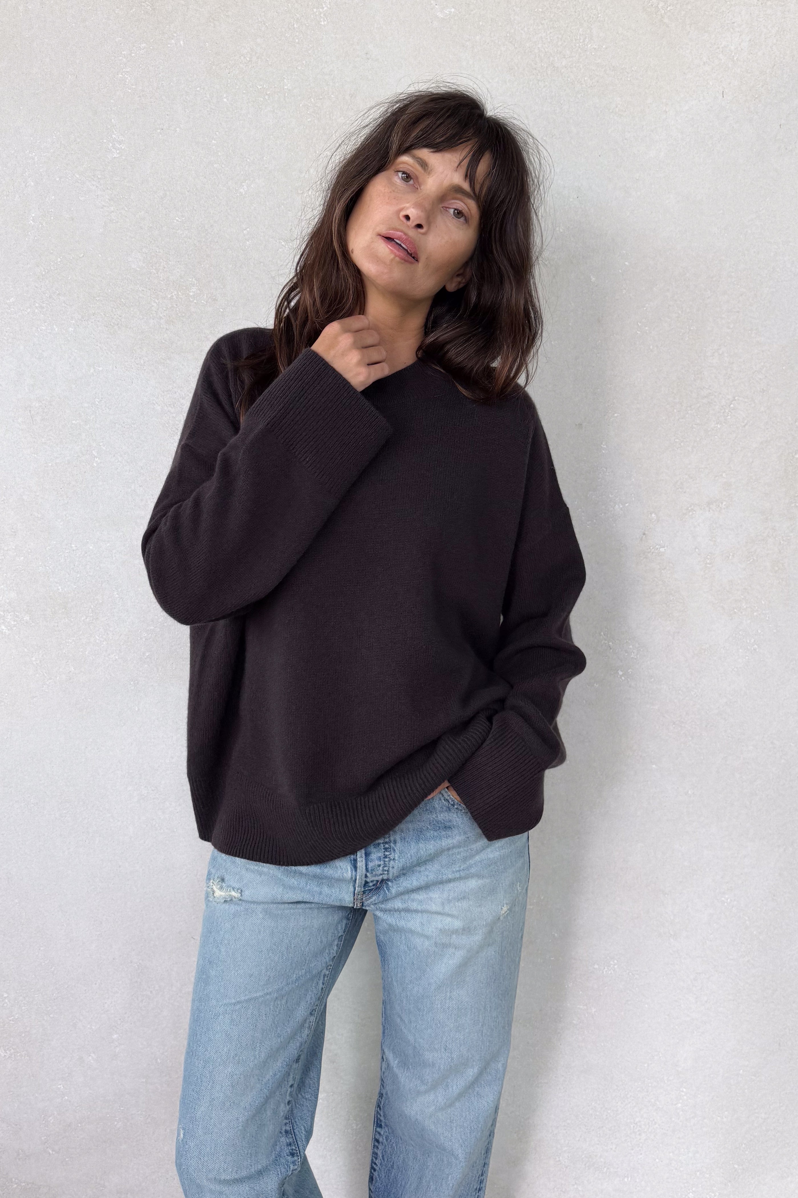 Norway Prune Cashmere Sweater