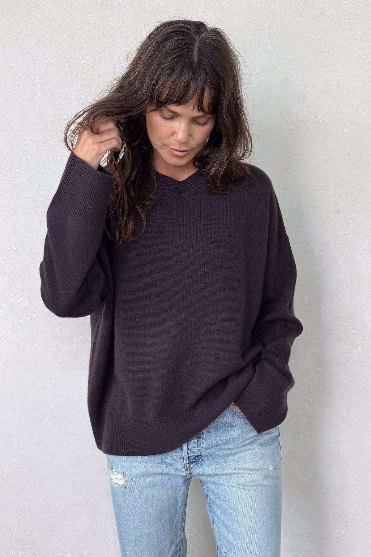 Norway Prune Cashmere Sweater
