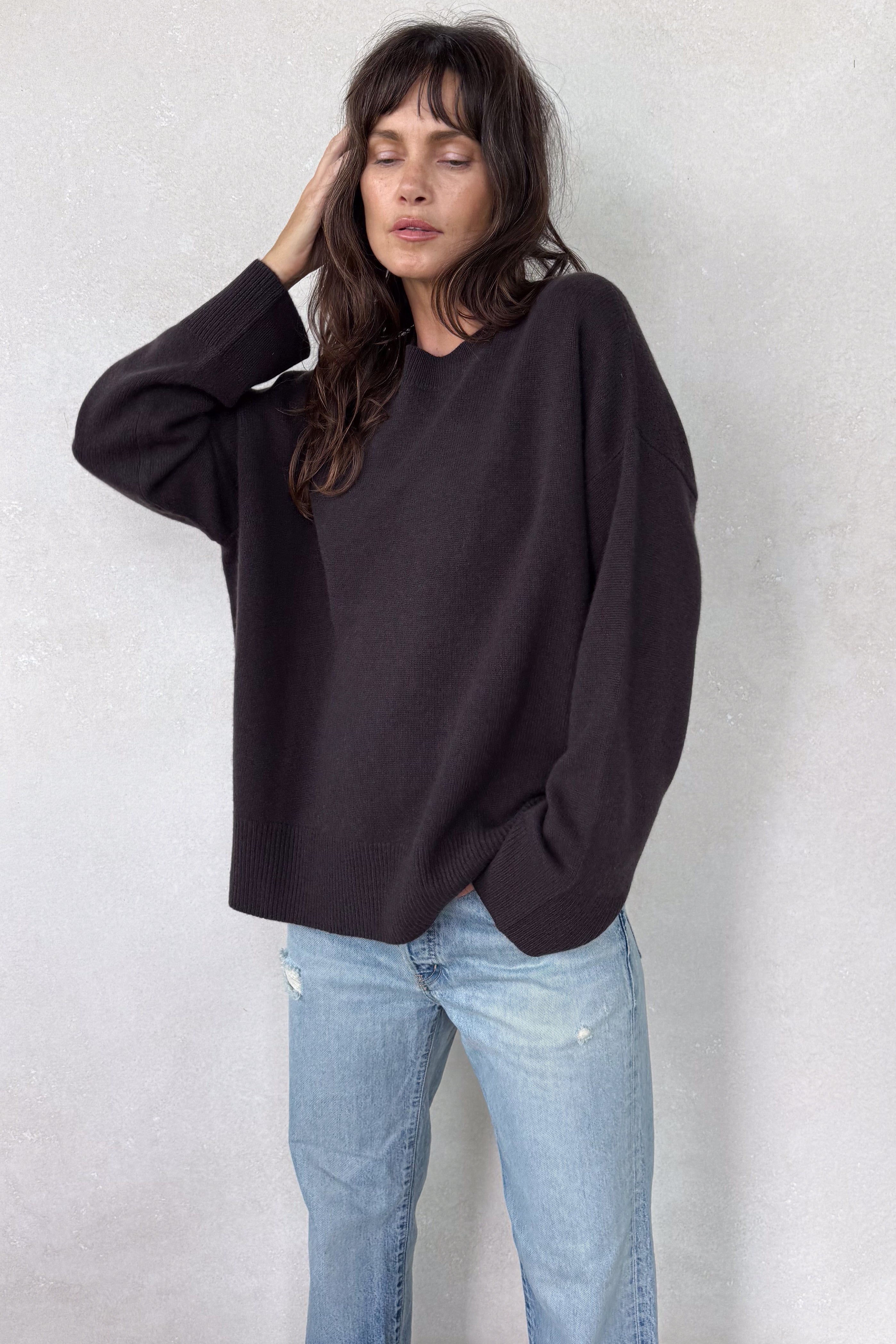 Norway Prune Cashmere Sweater