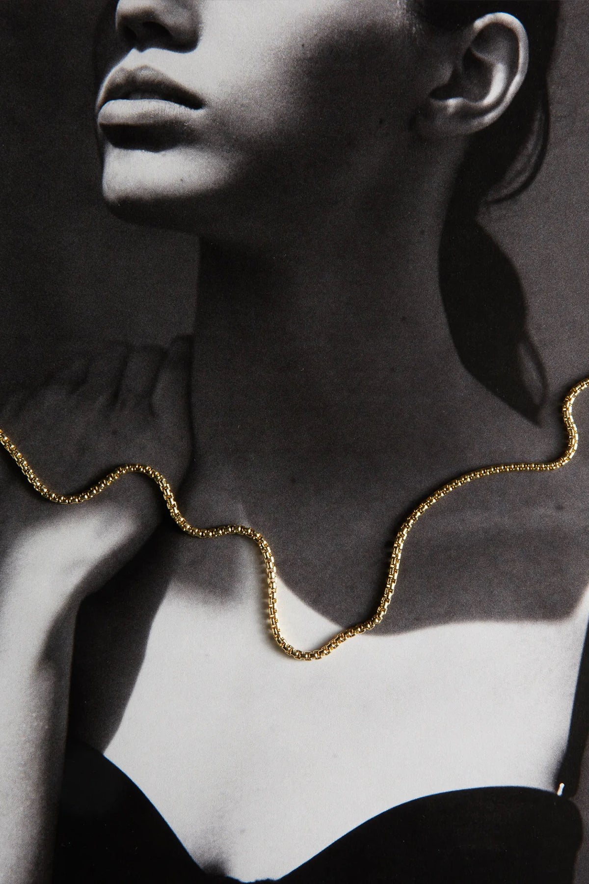 Italian Rounded Box Chain Necklace