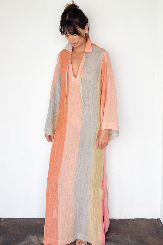 Sherbet Stripe Caftan