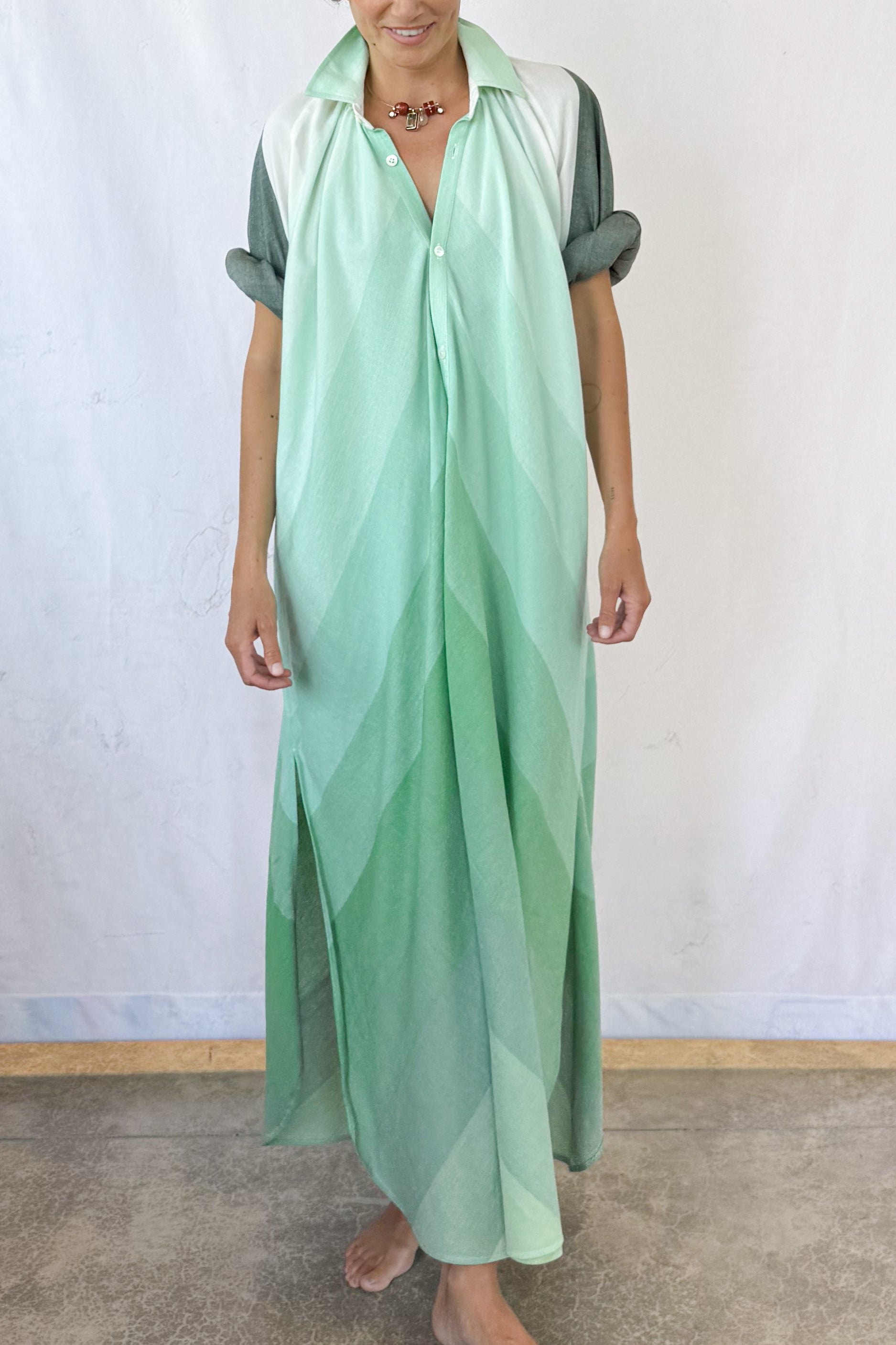 Collared Touareg Dress