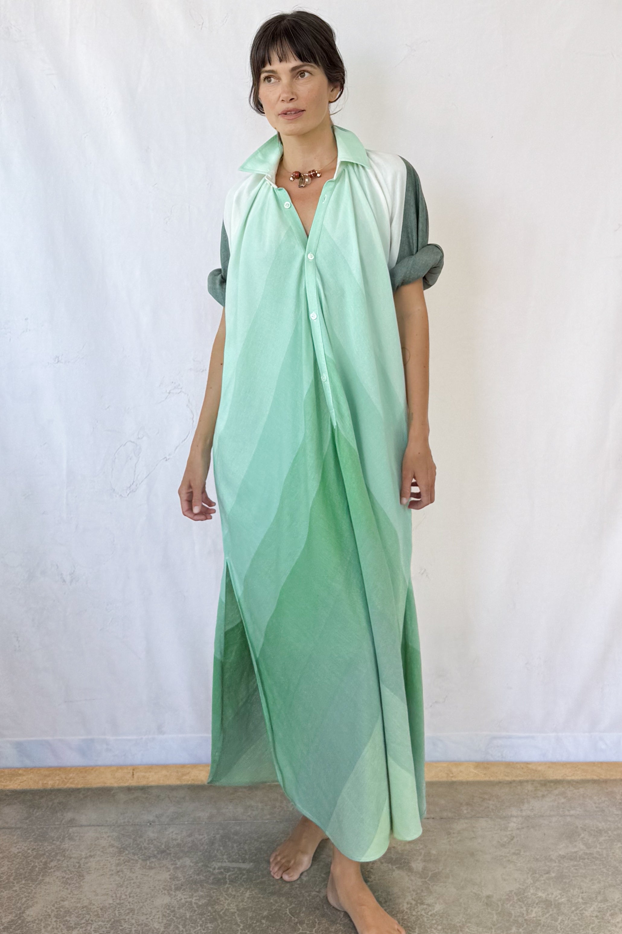 Collared Touareg Dress