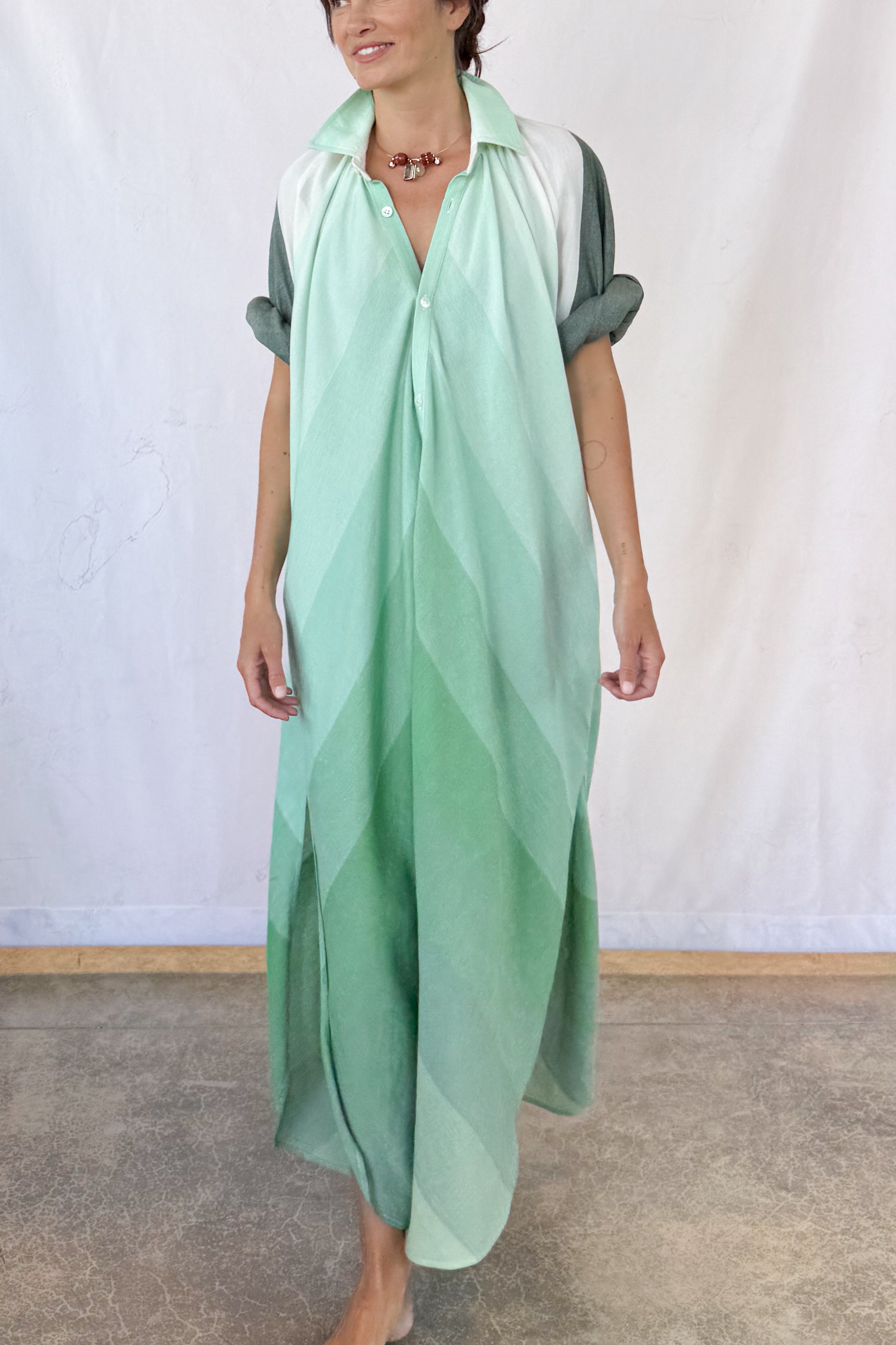 Collared Touareg Dress