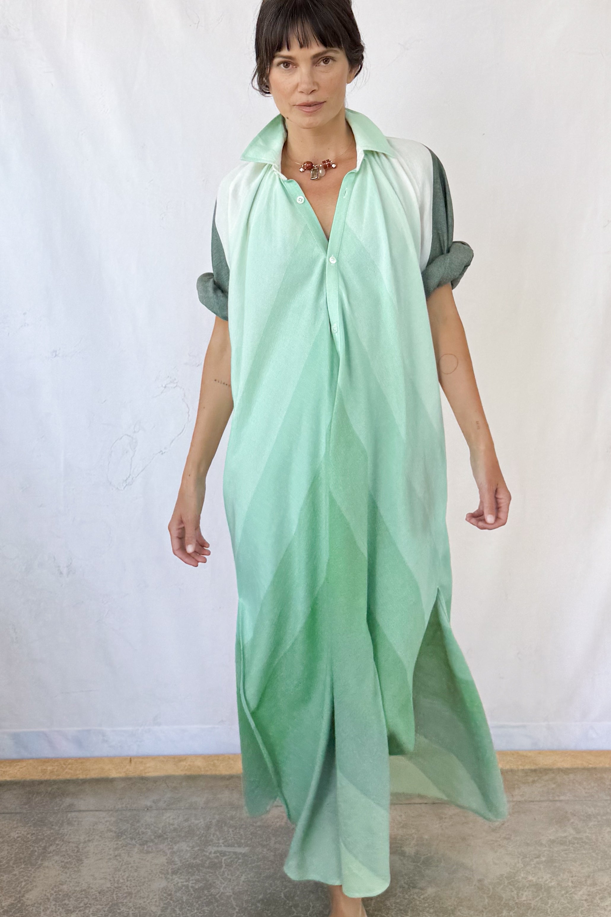 Collared Touareg Dress