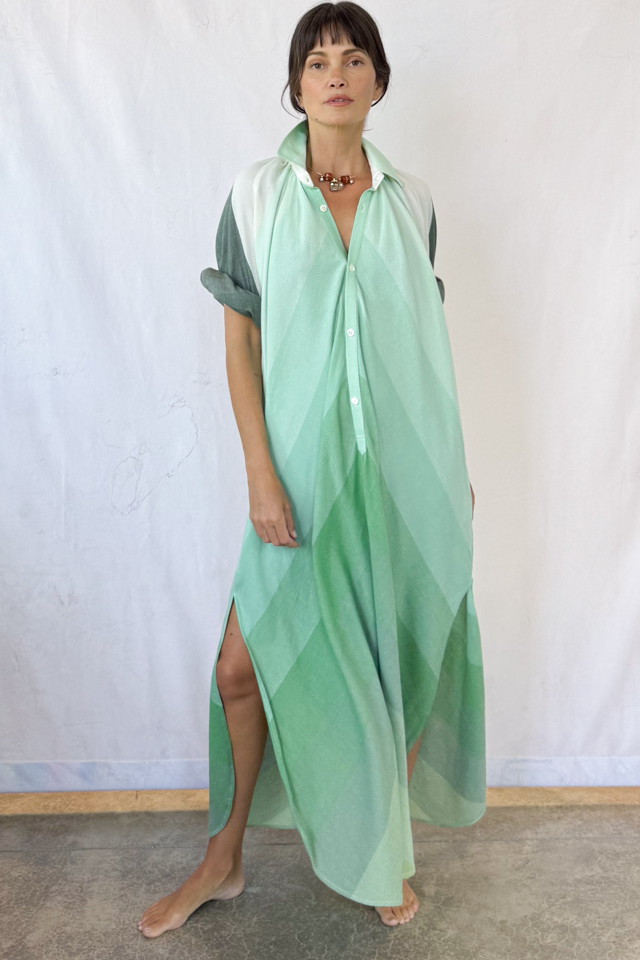 Collared Touareg Dress