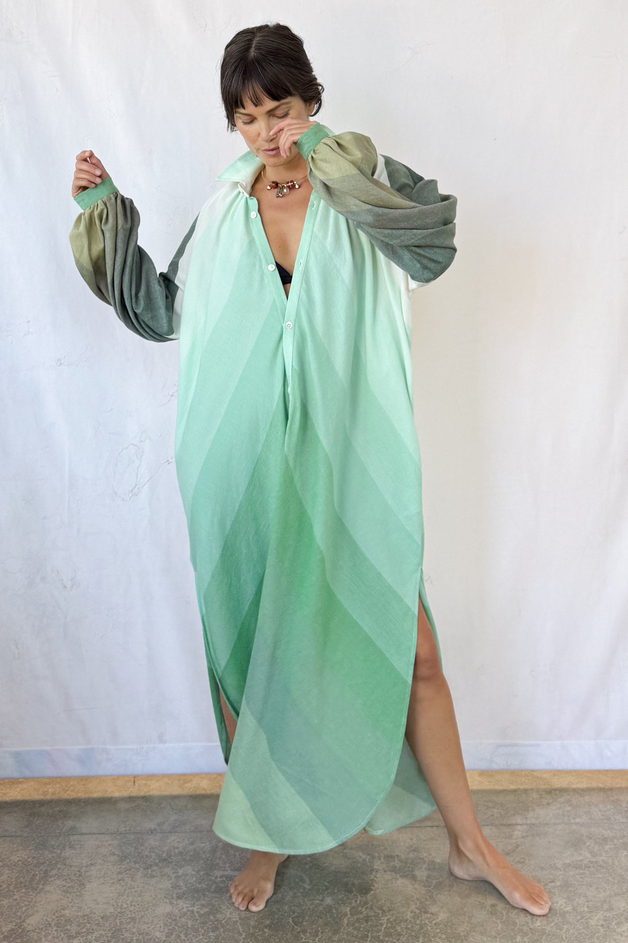 Collared Touareg Dress