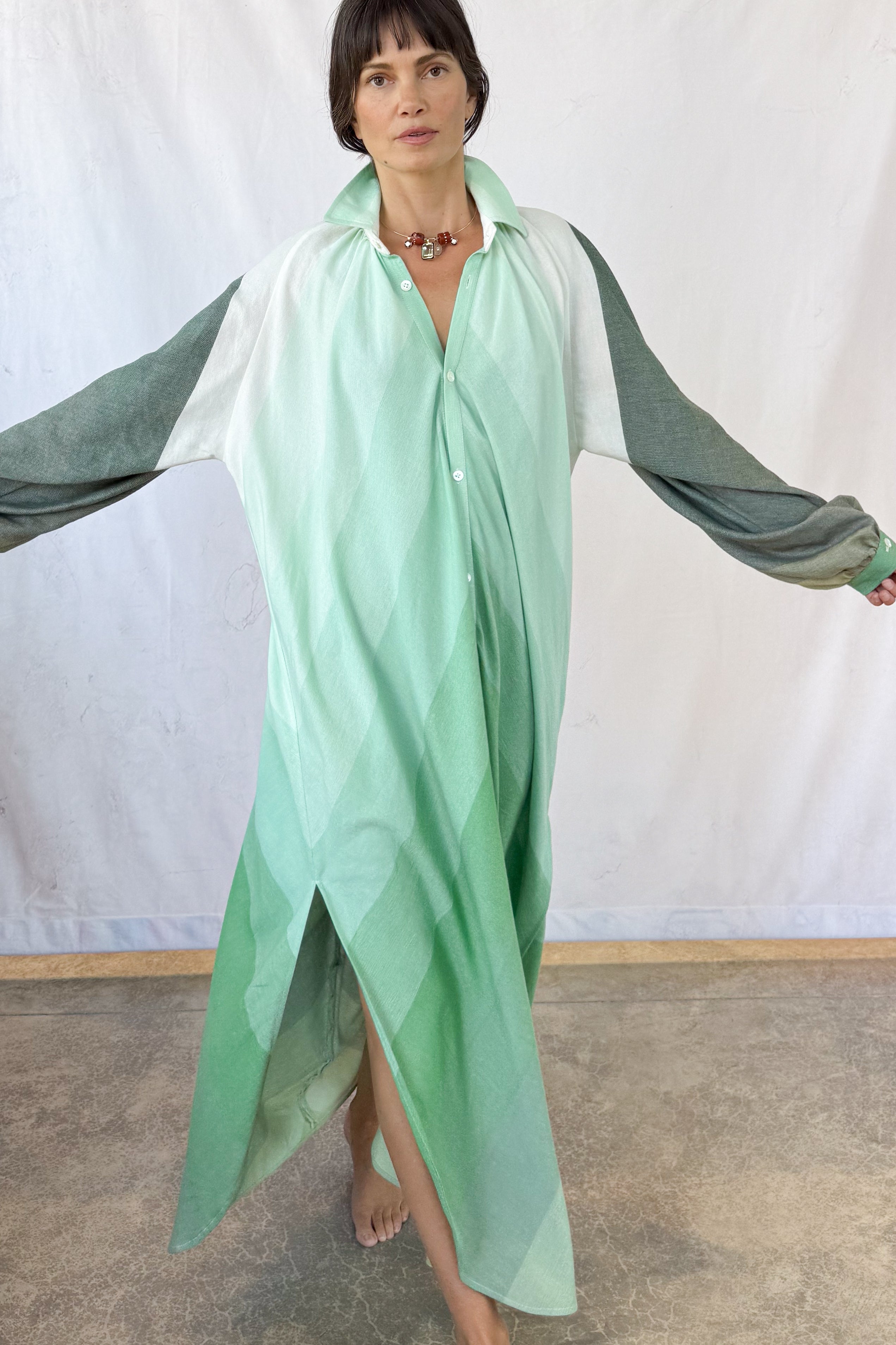 Collared Touareg Dress