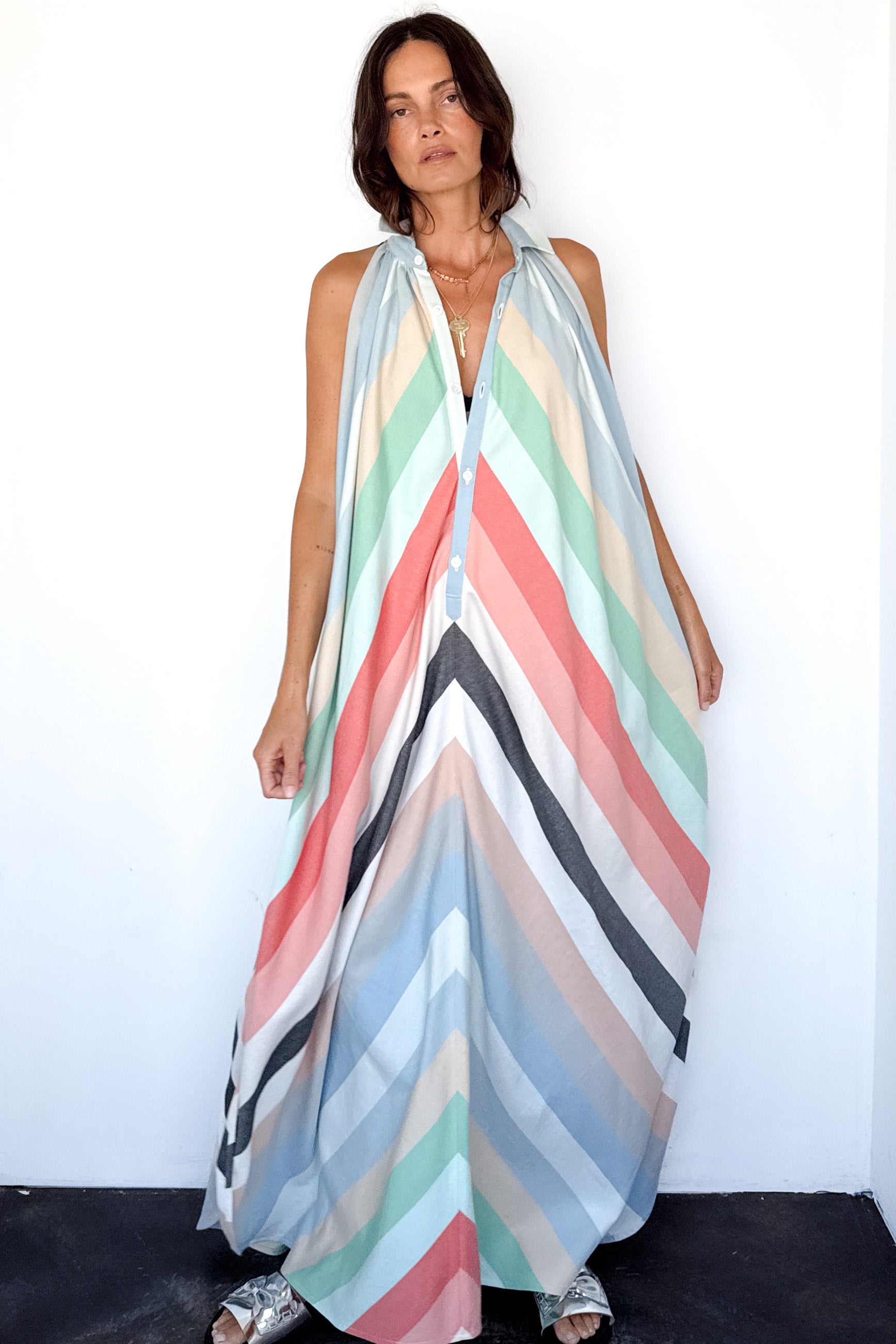 Collar Halter Dress