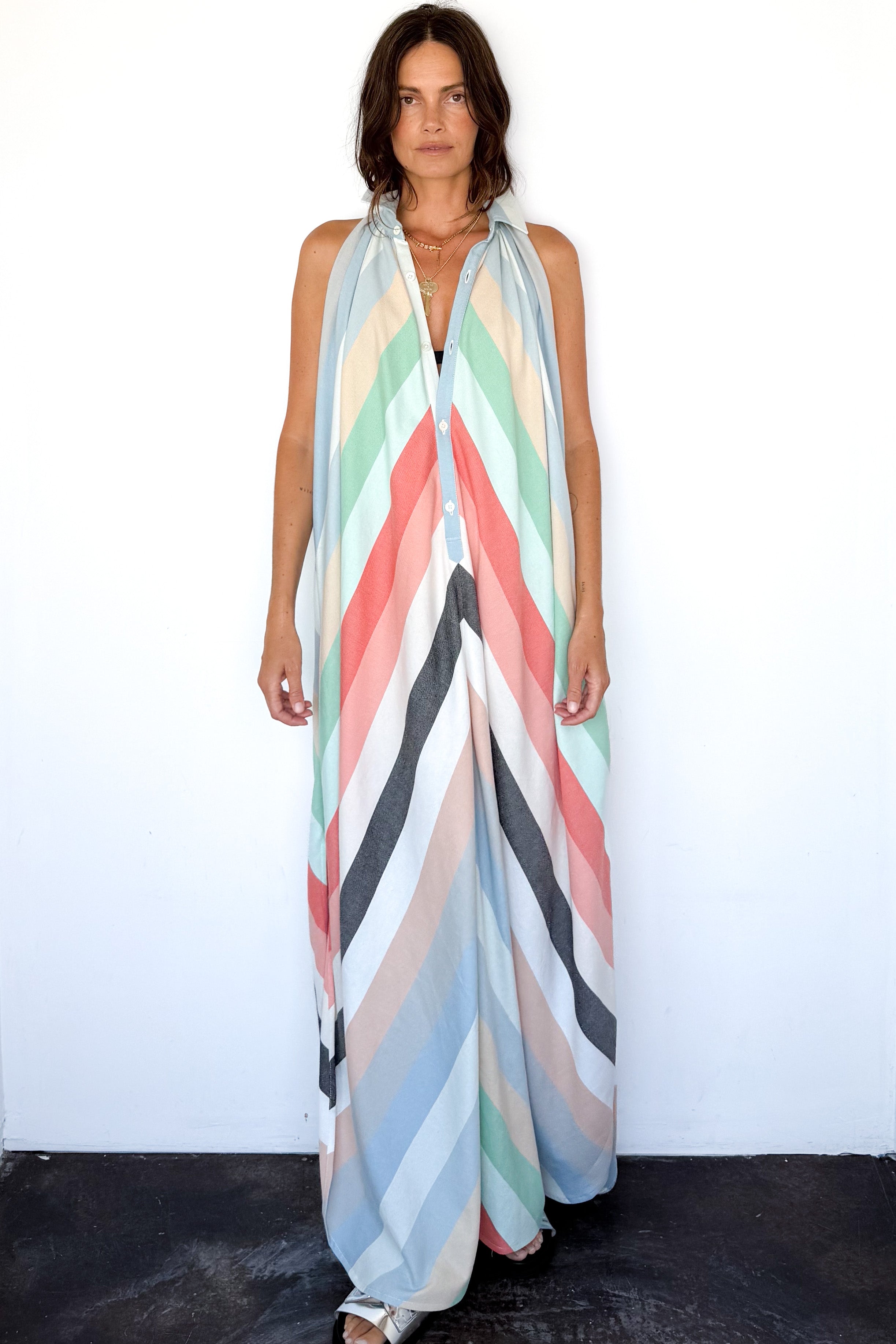 Collar Halter Dress