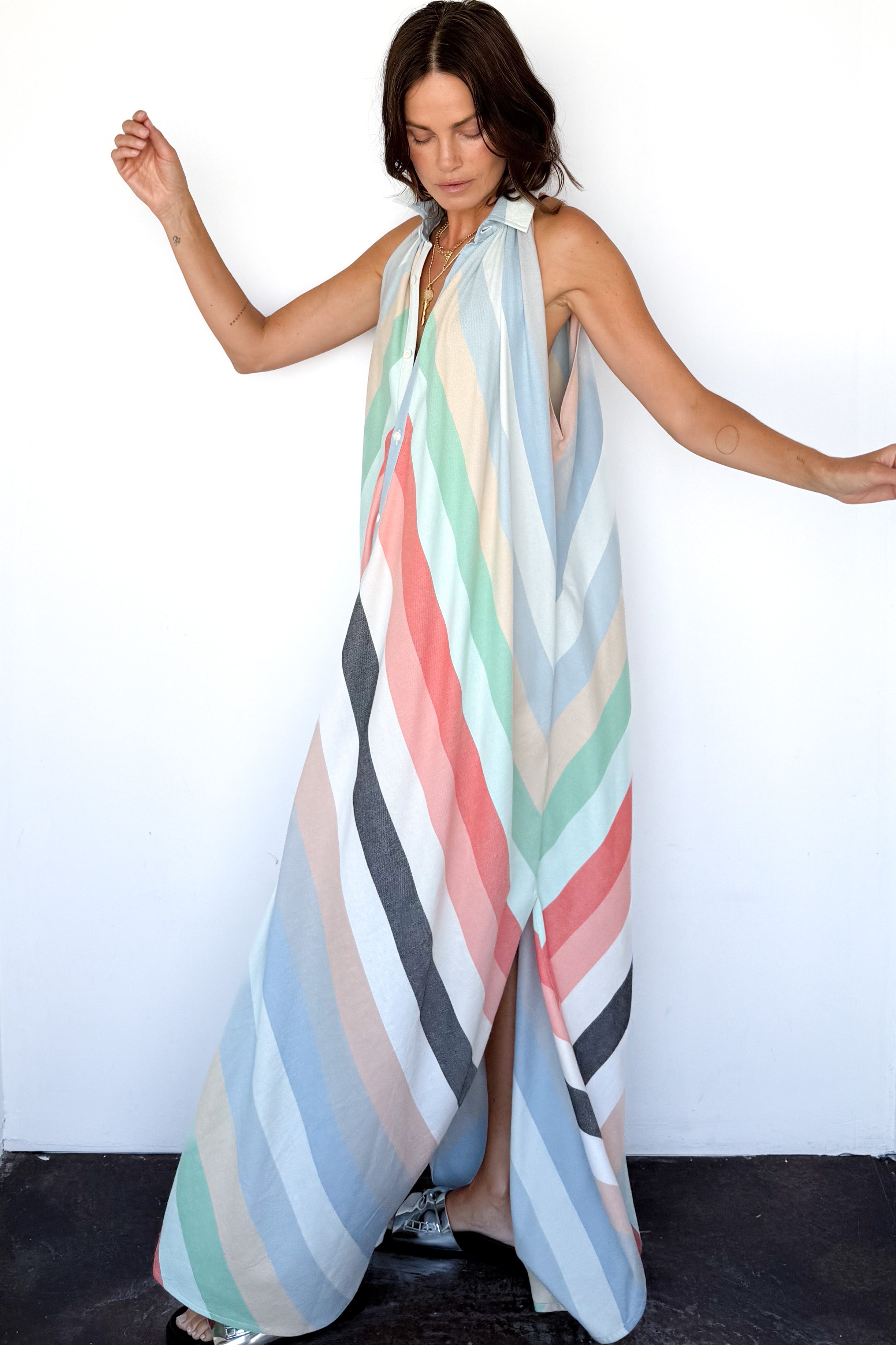 Collar Halter Dress