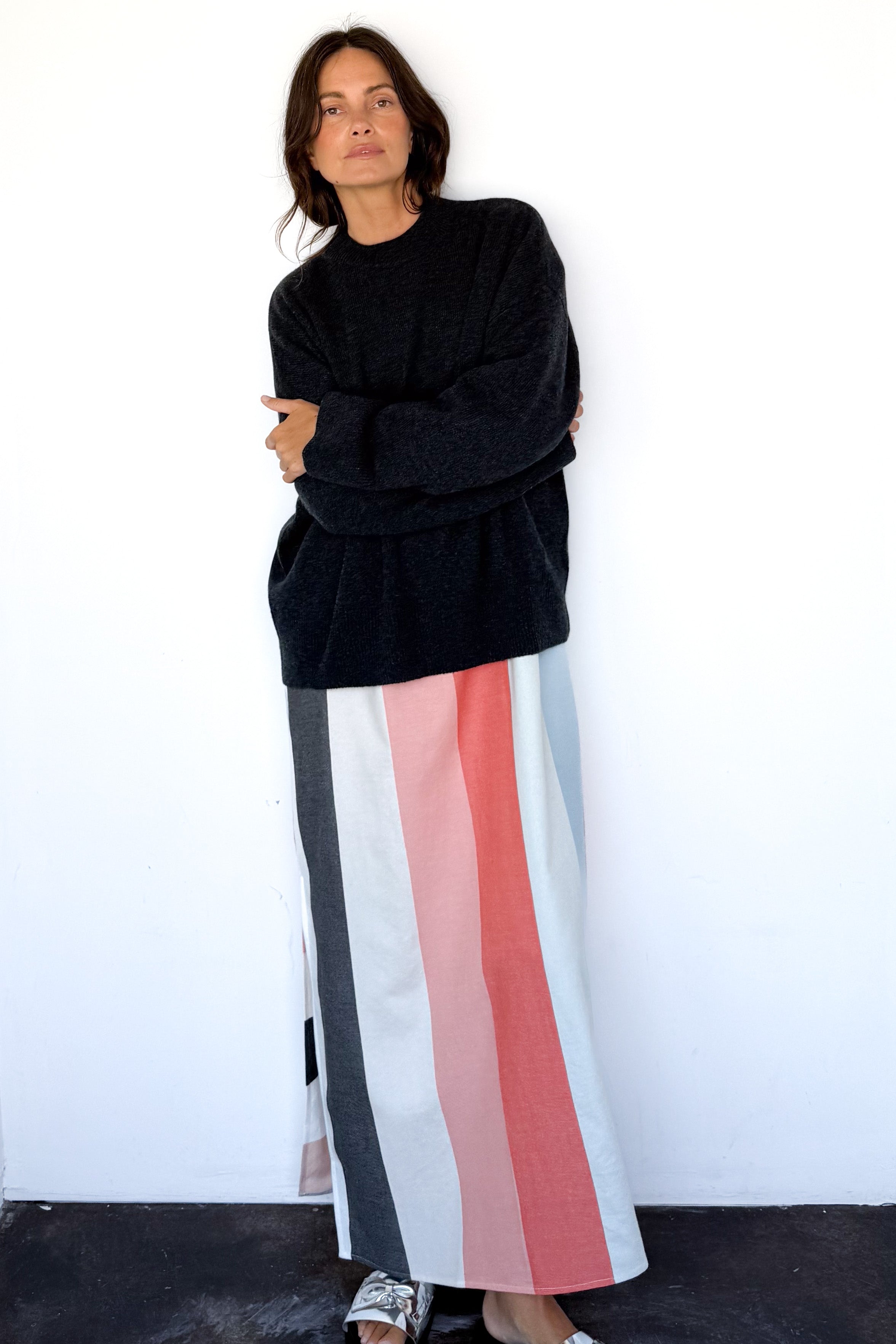 Nero Collar Caftan