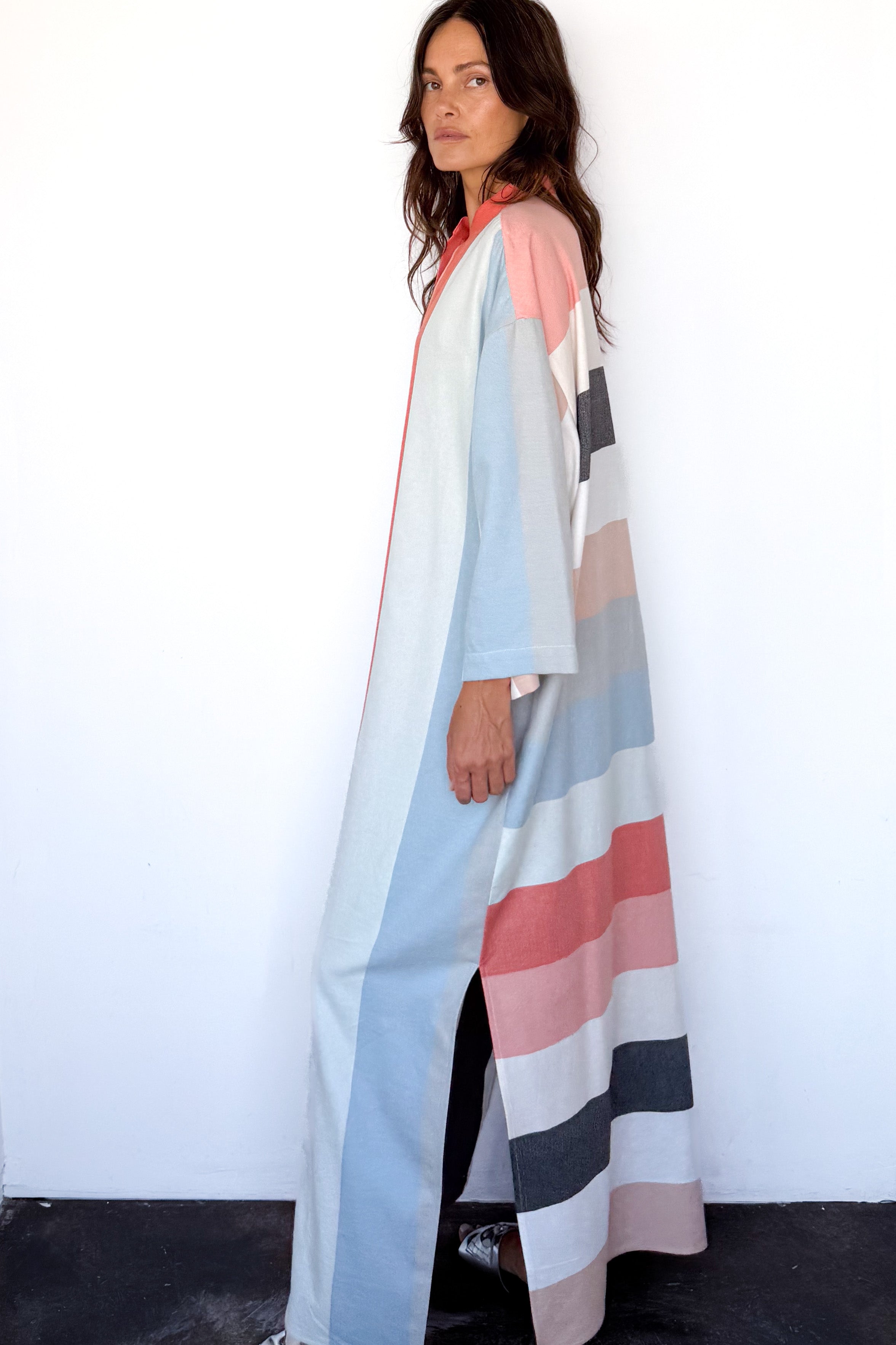 Nero Collar Caftan
