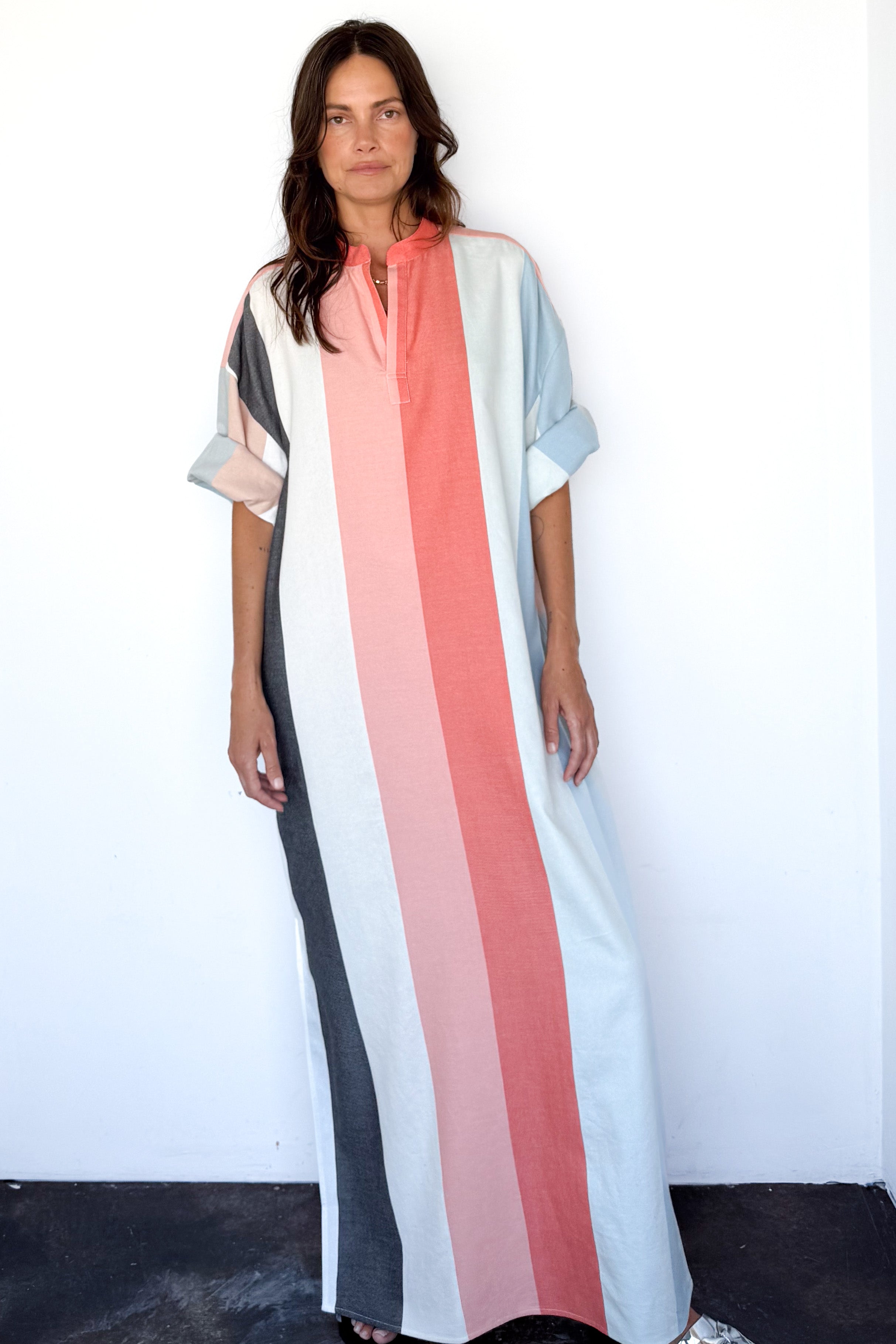 Nero Collar Caftan