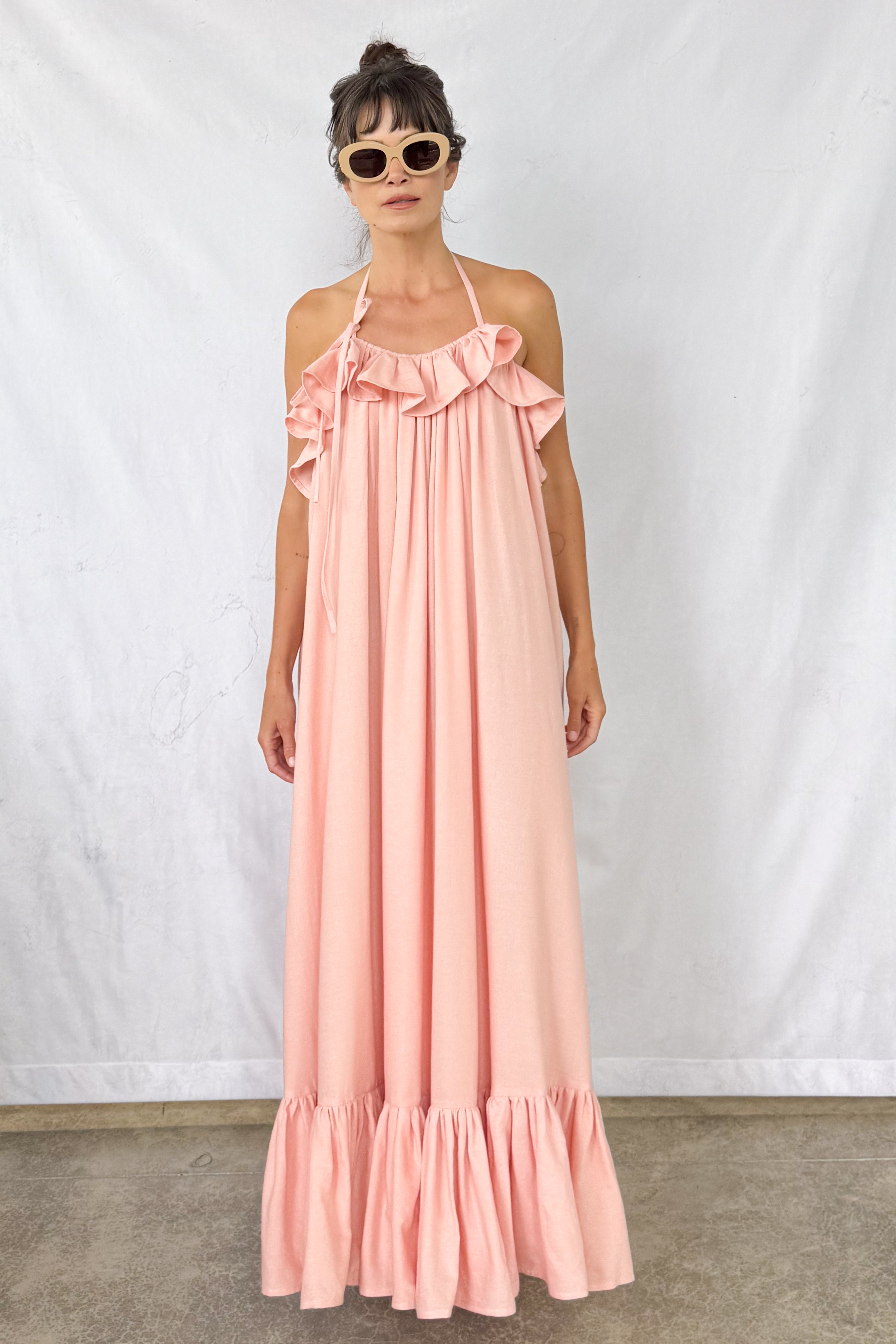 Petal Ruffled Dress