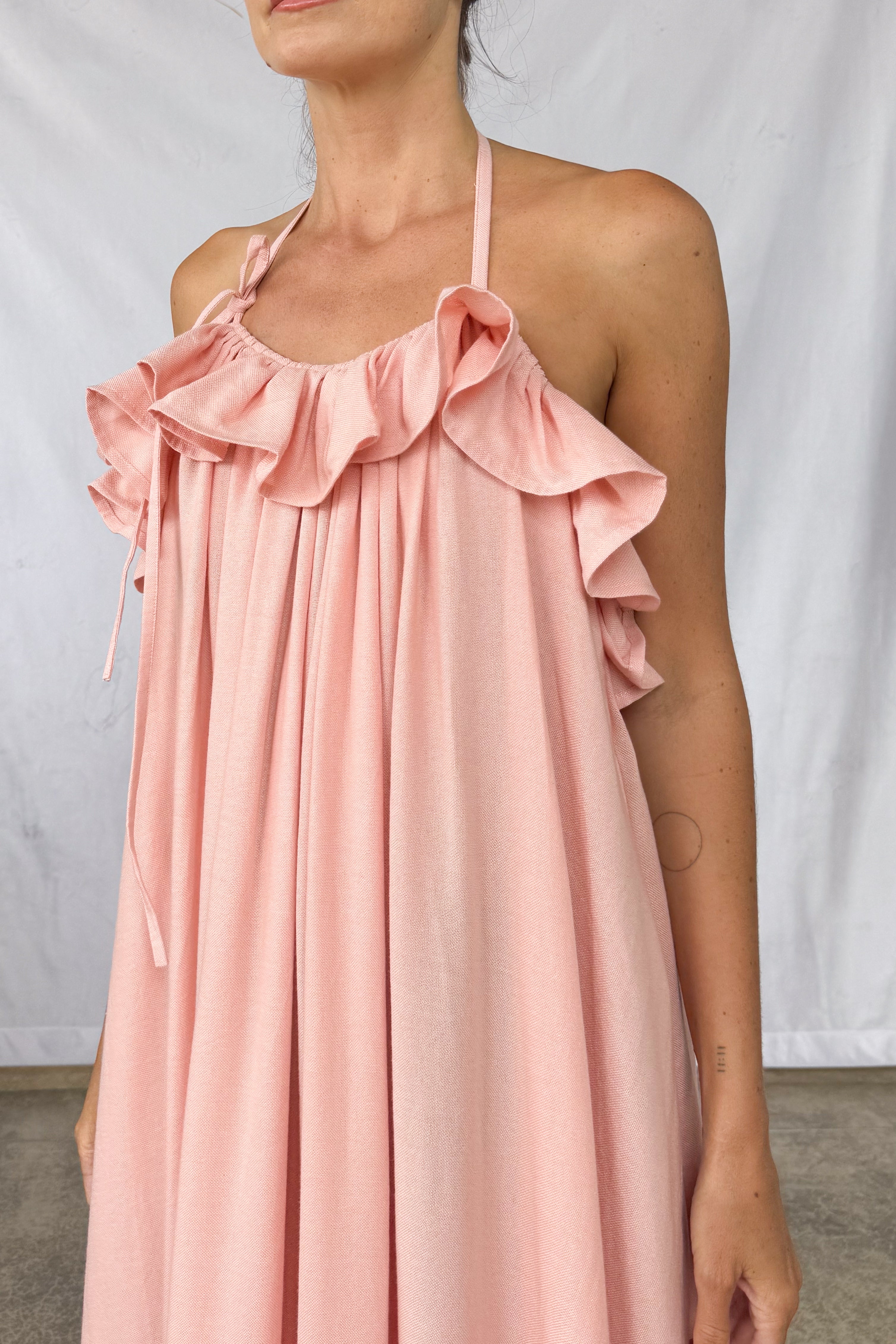 Petal Ruffled Dress