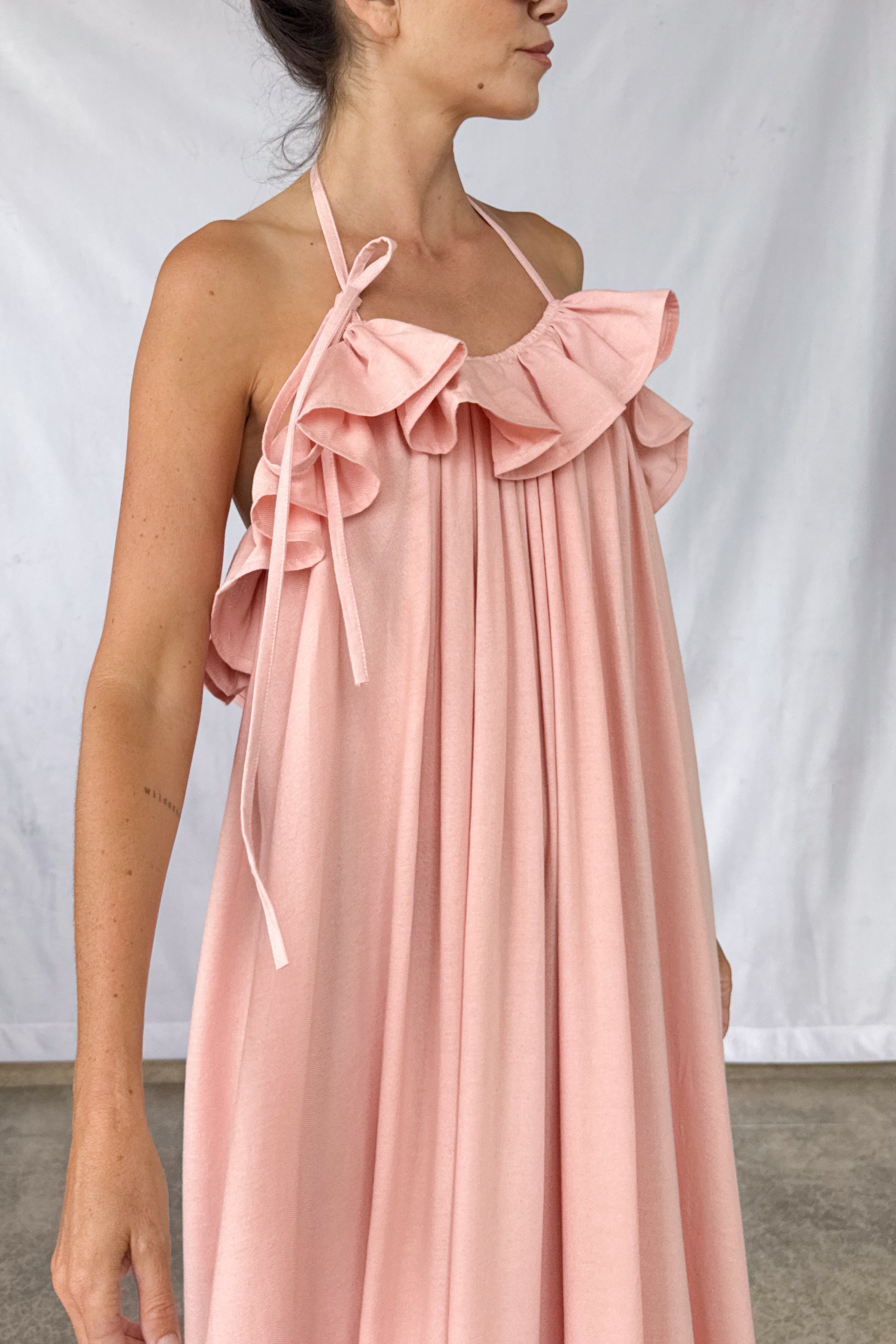 Petal Ruffled Dress