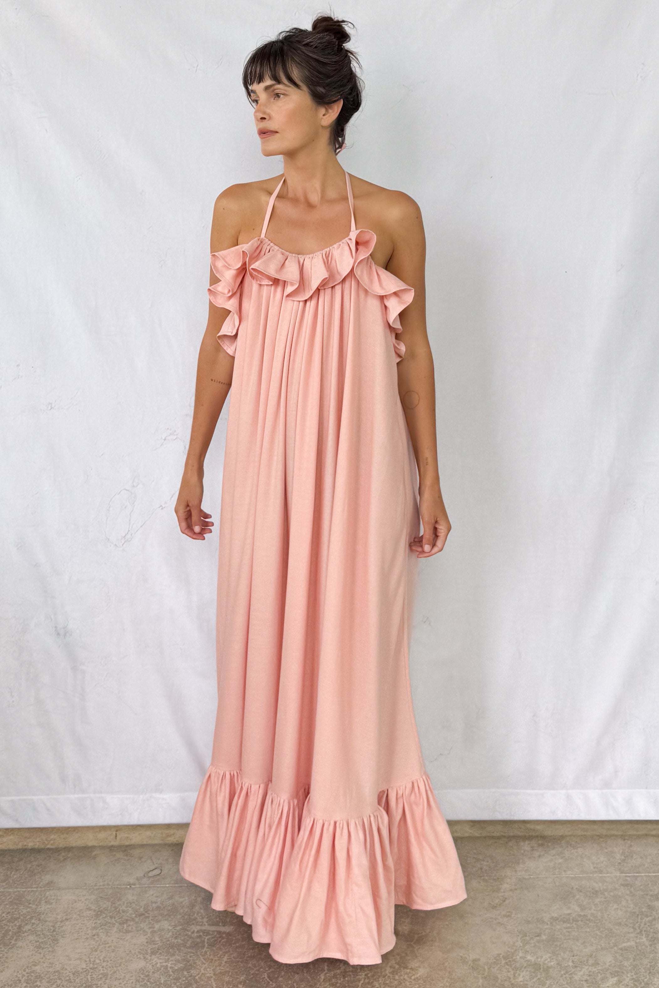 Petal Ruffled Dress