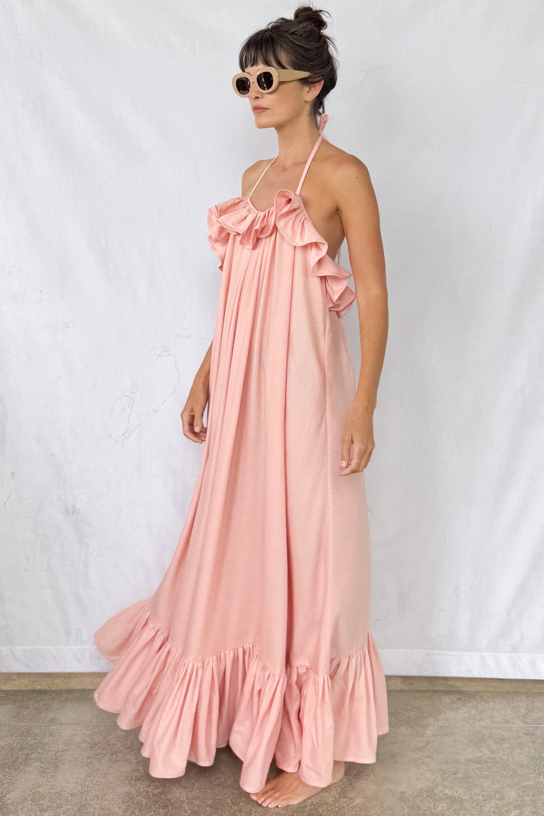 Petal Ruffled Dress