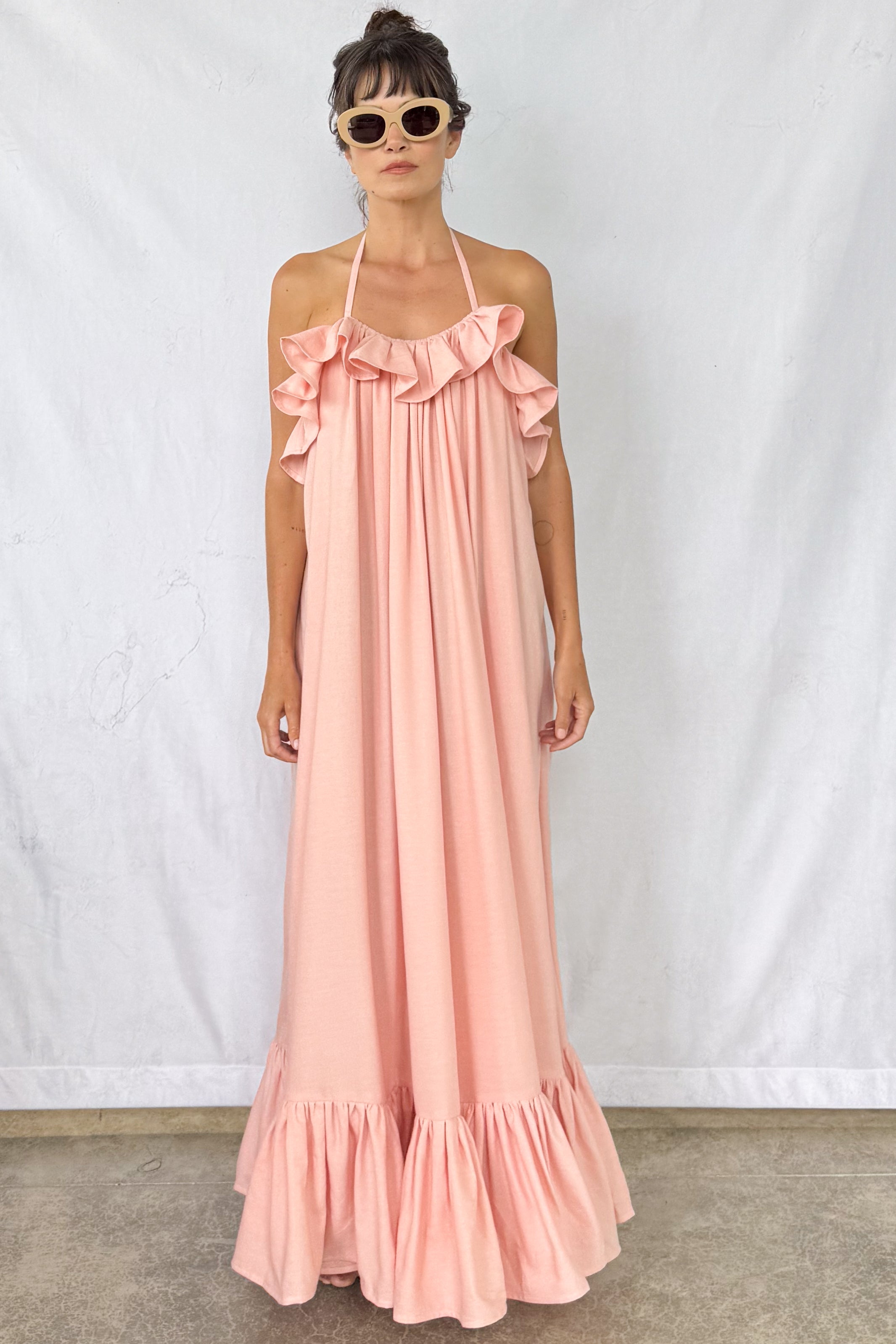 Petal Ruffled Dress