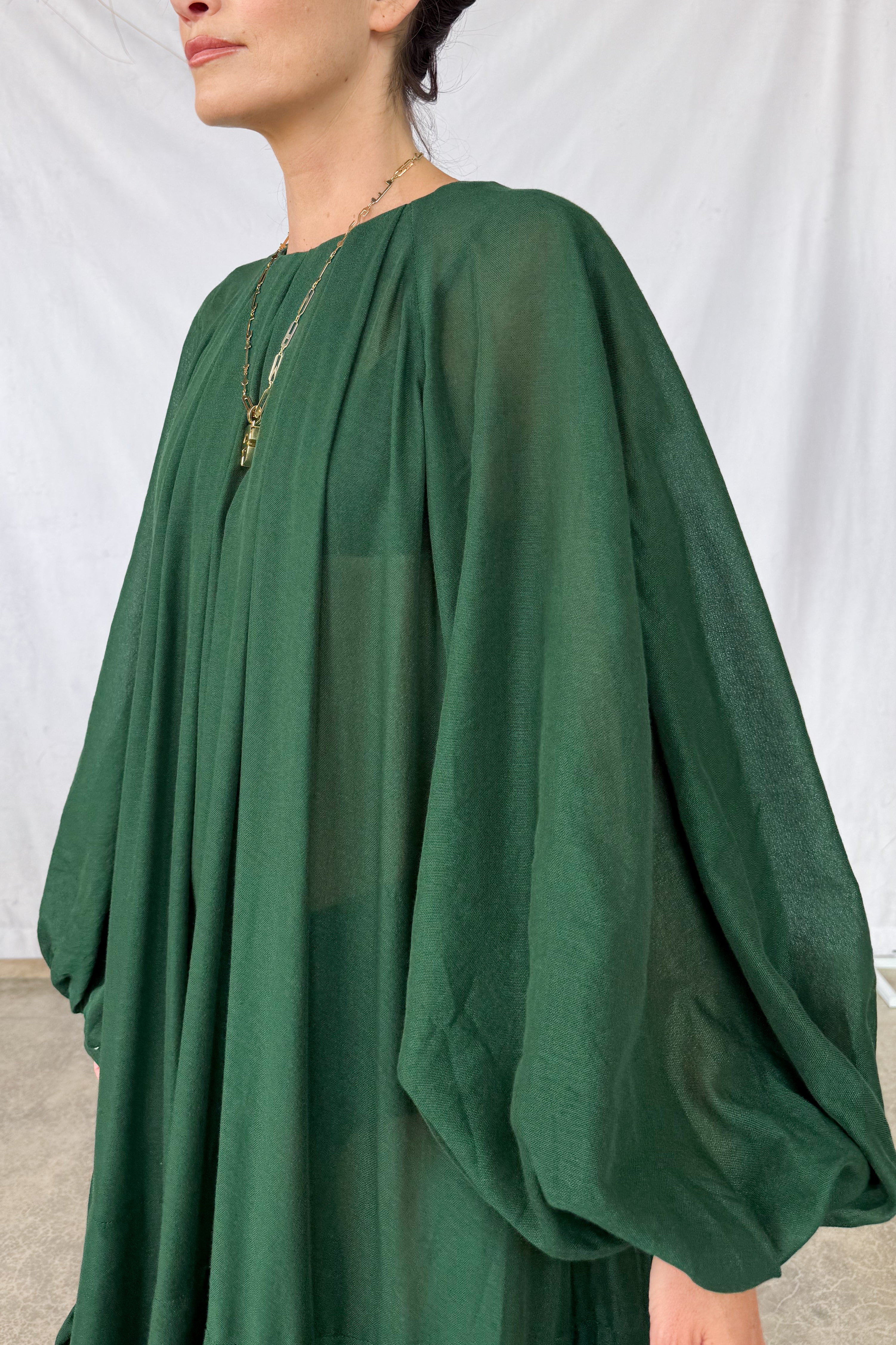 Pine Tiered Touareg Dress
