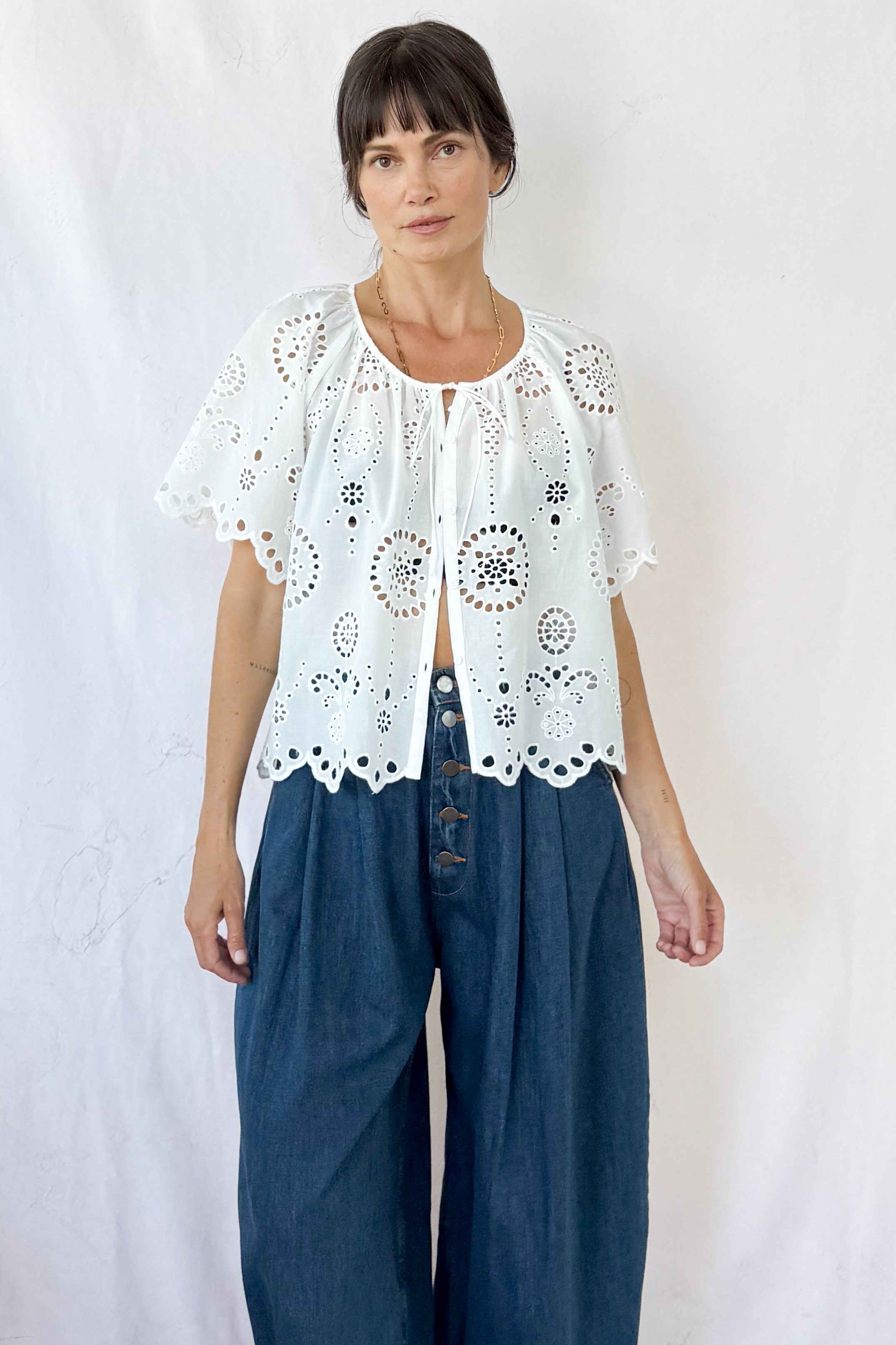 Broderie Blouse