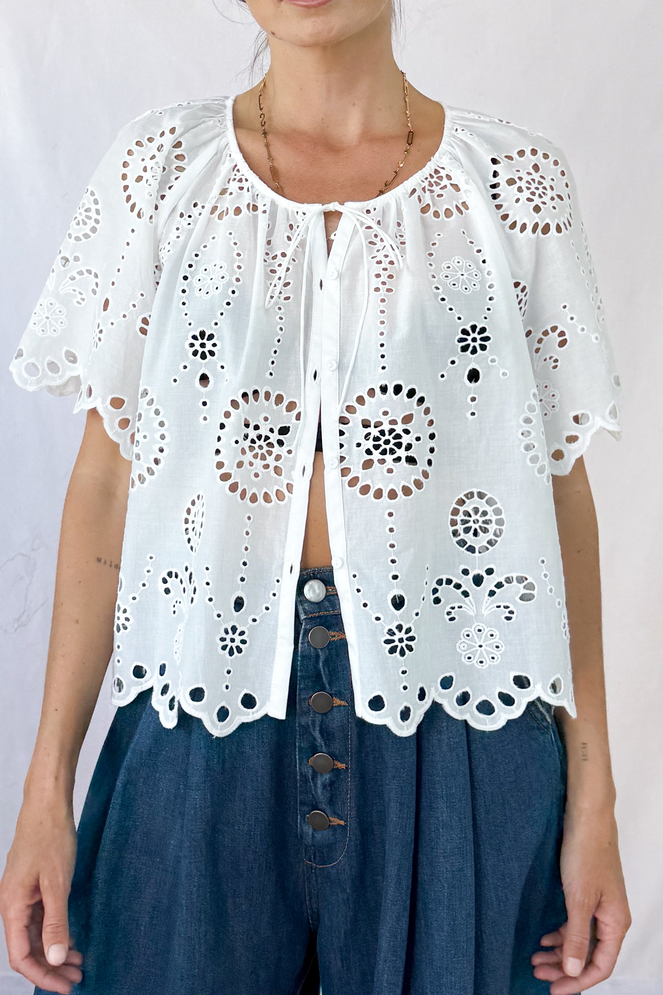 Broderie Blouse
