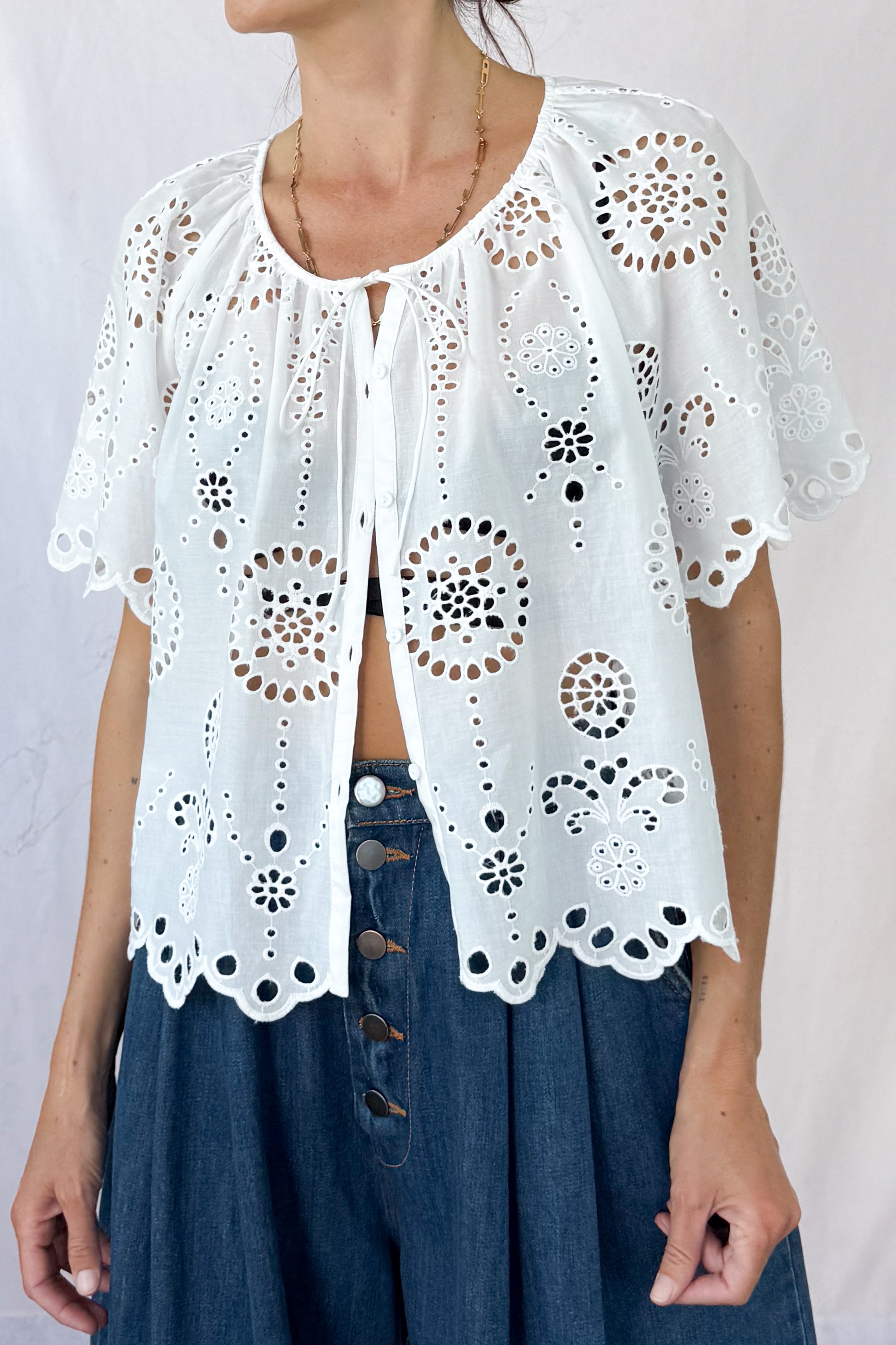 Broderie Blouse