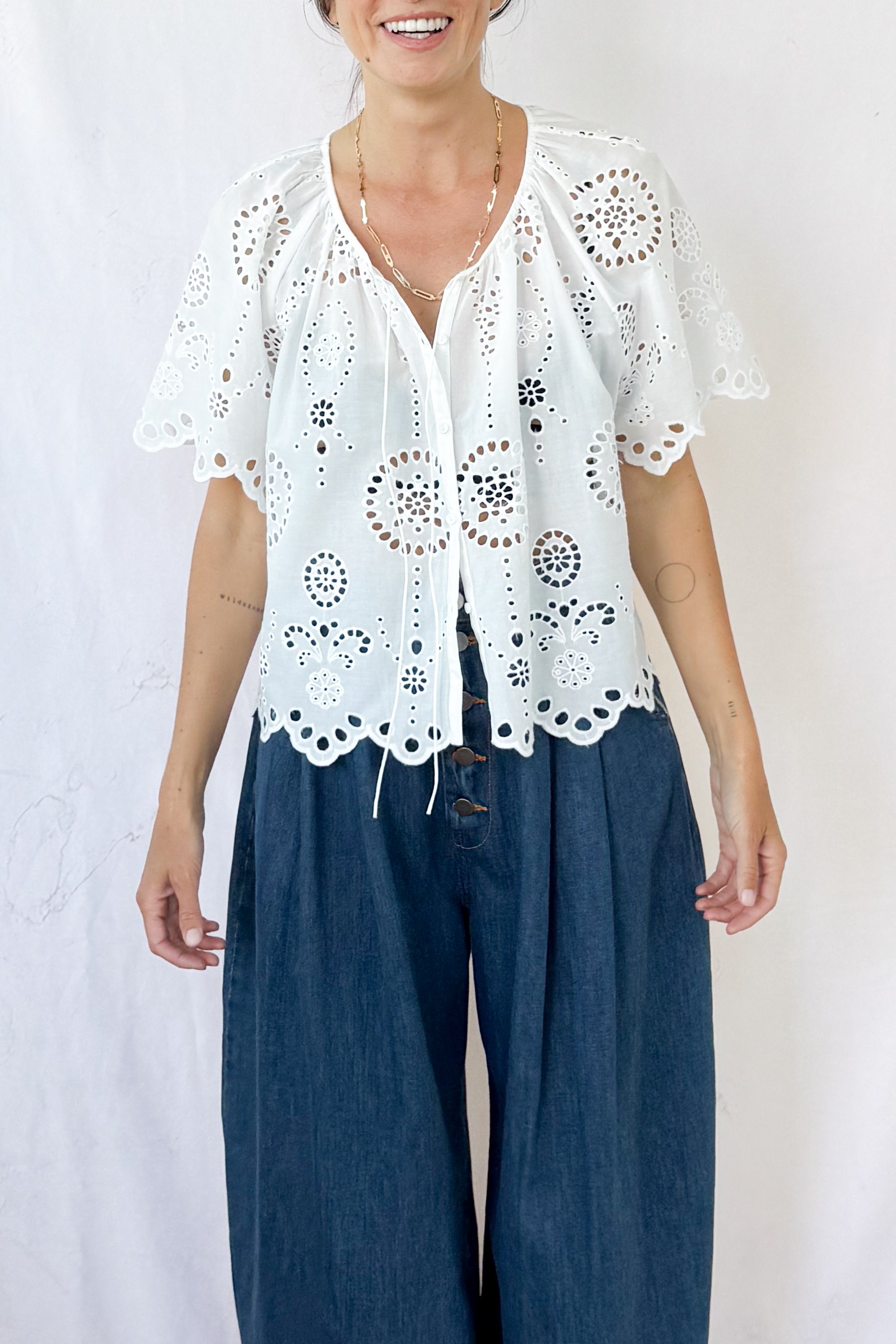Broderie Blouse