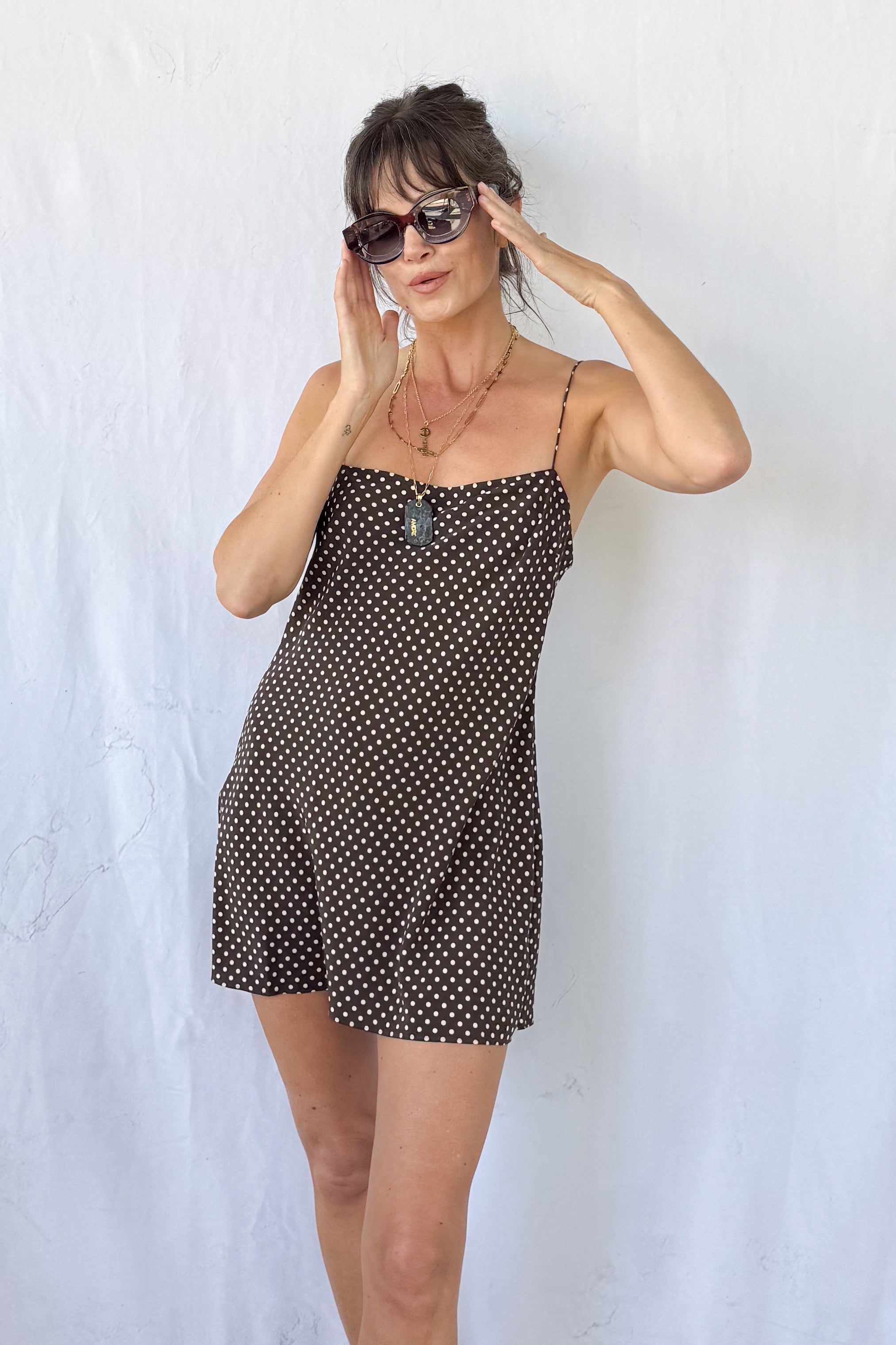 Square Slip Mini Dress