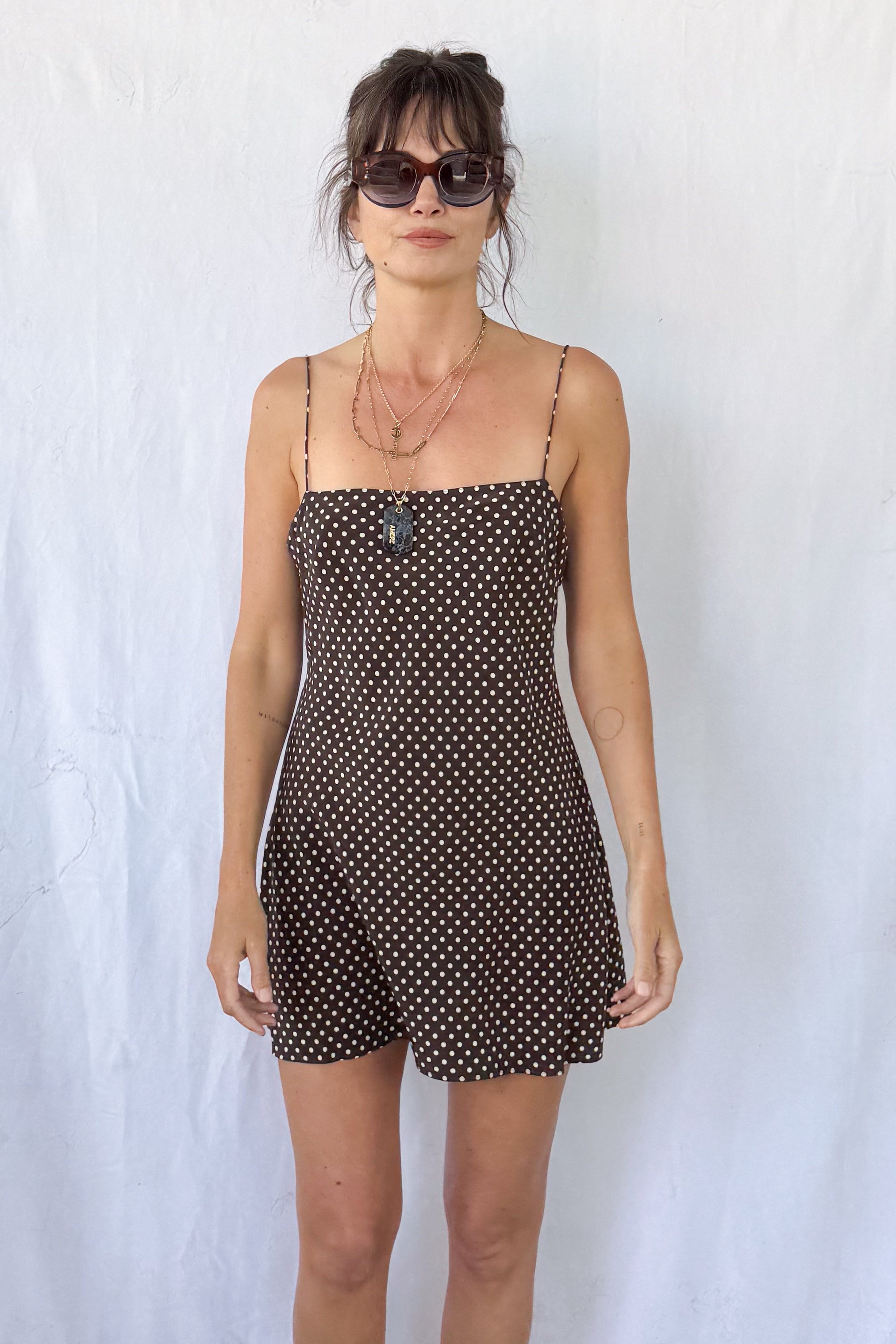 Square Slip Mini Dress