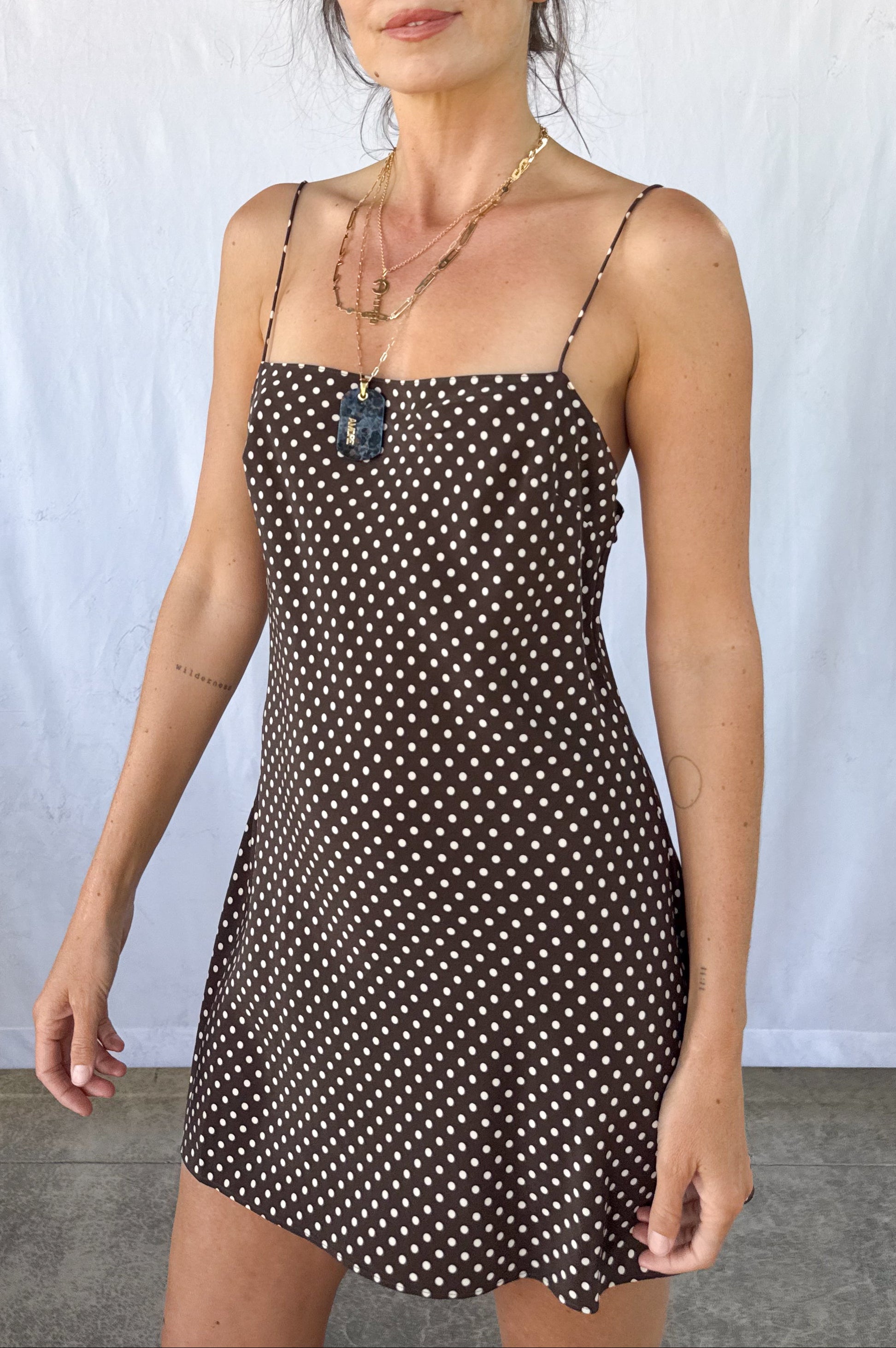 Square Slip Mini Dress