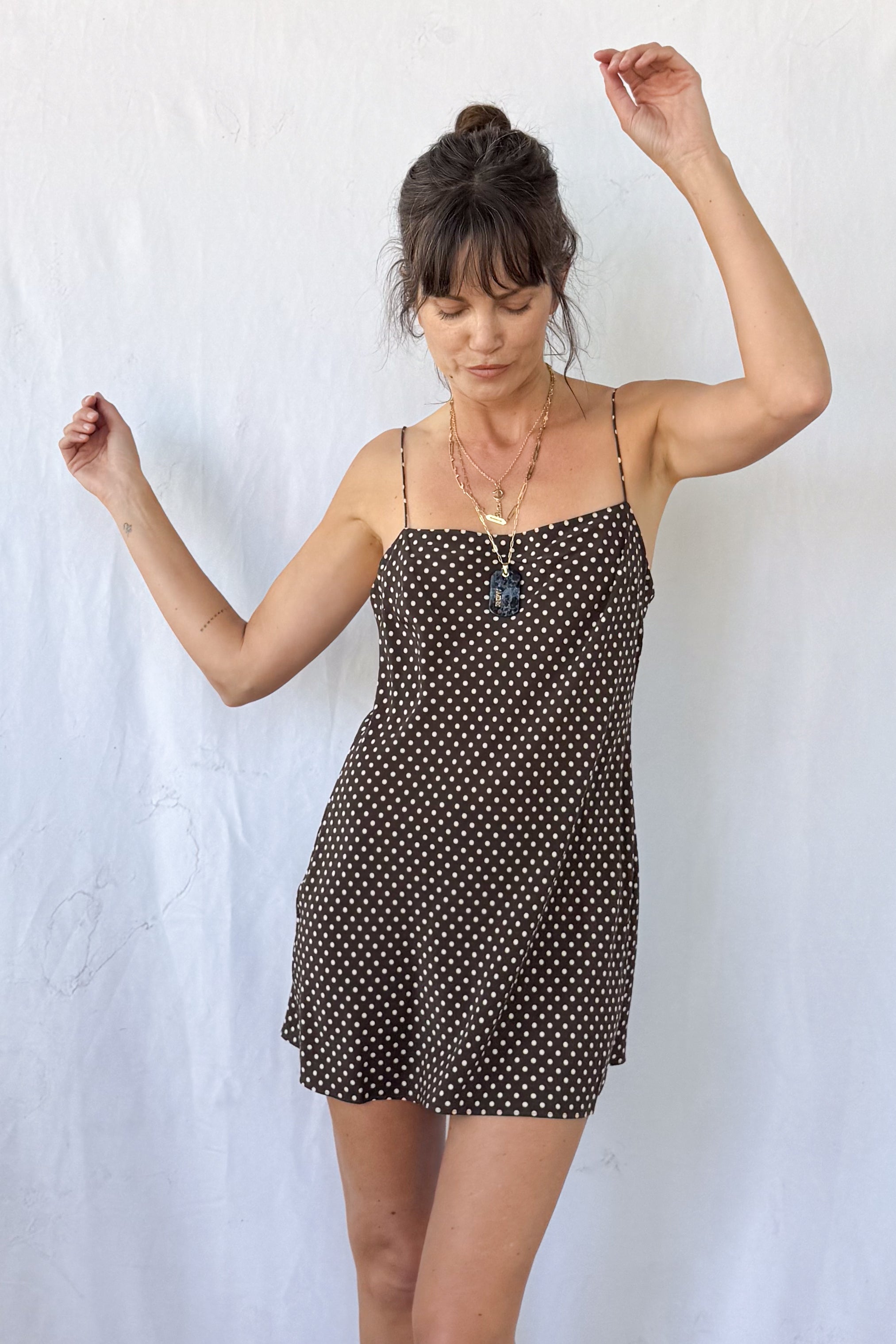 Square Slip Mini Dress