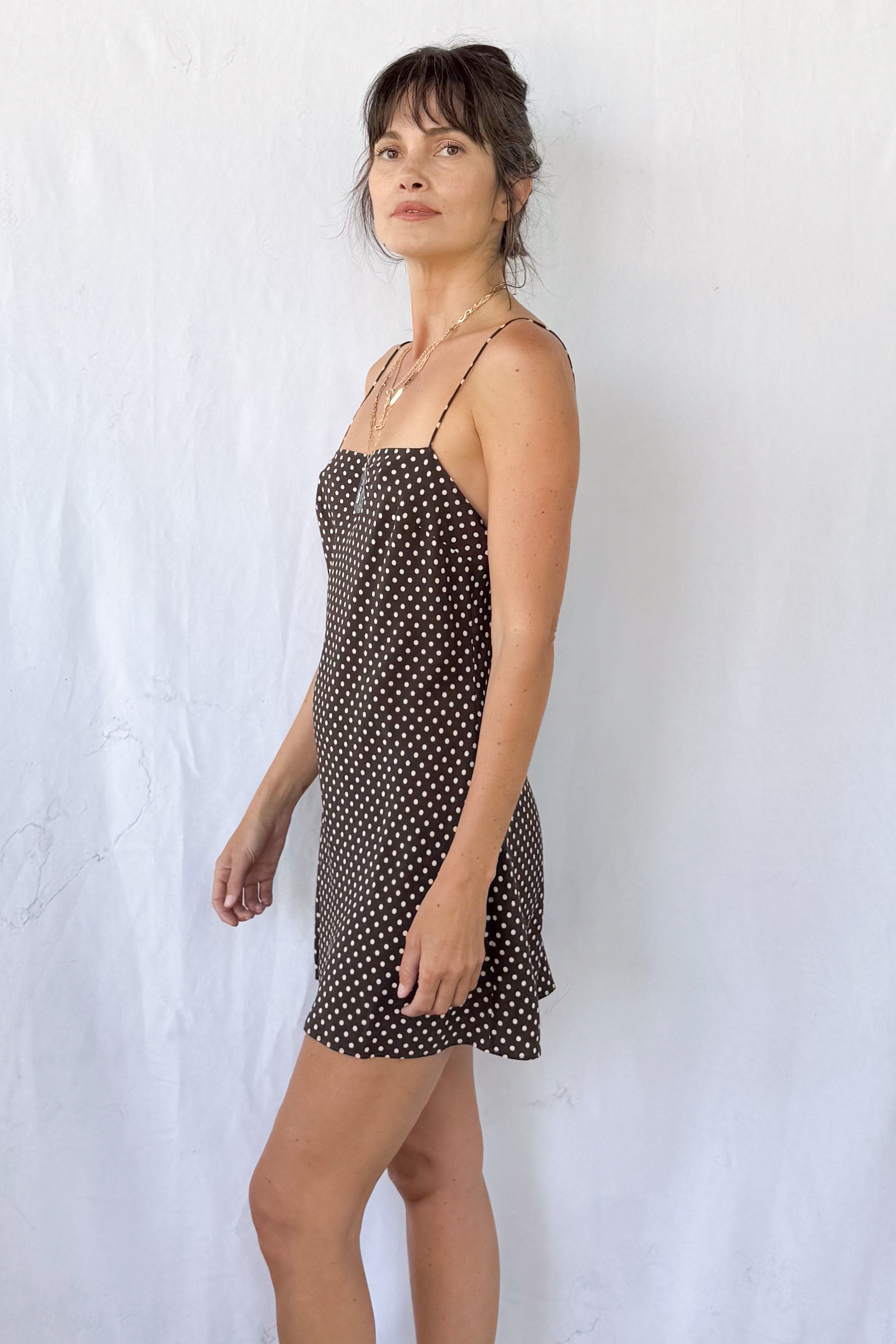 Square Slip Mini Dress