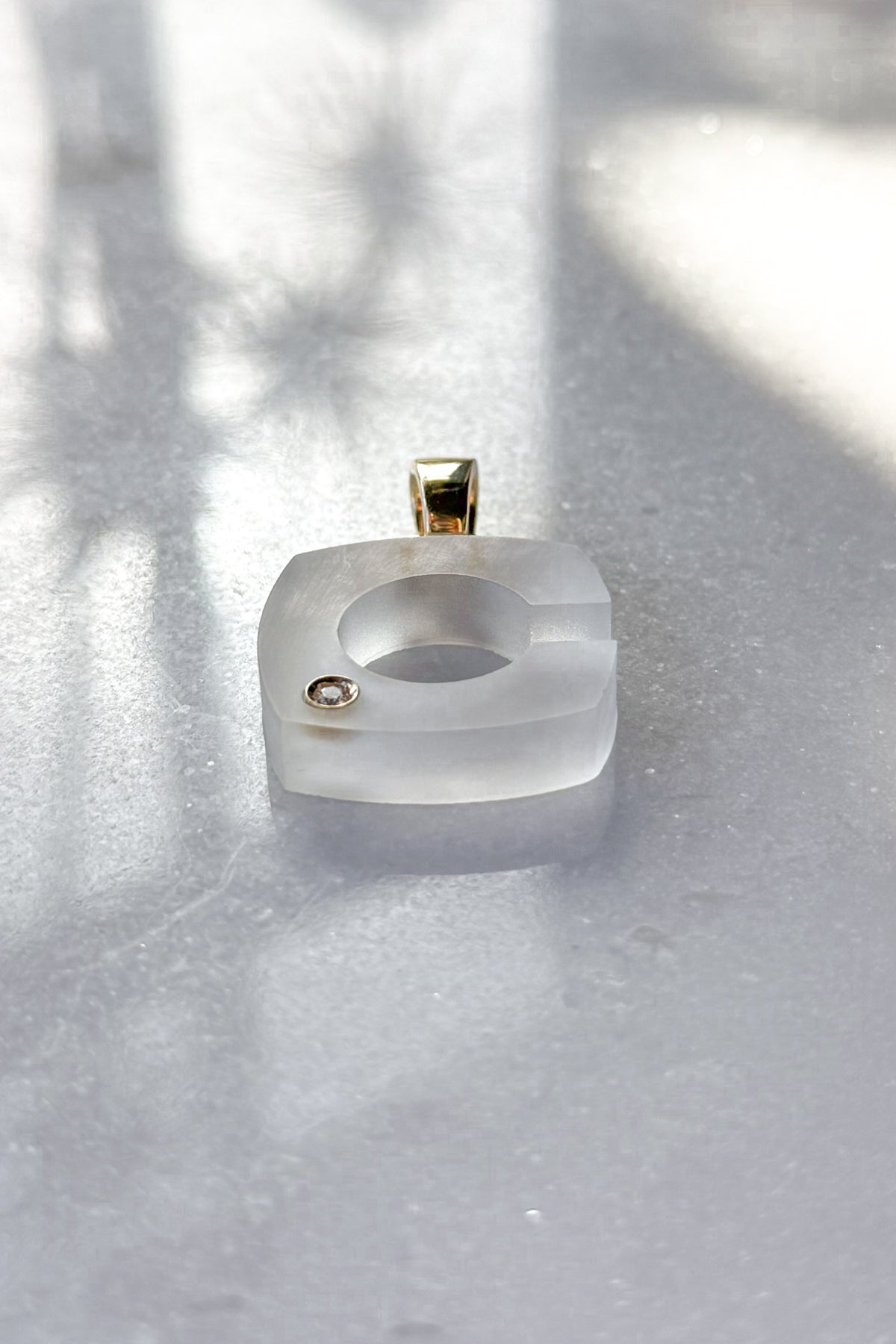 Crystal Splendente "C" Initial Pendant
