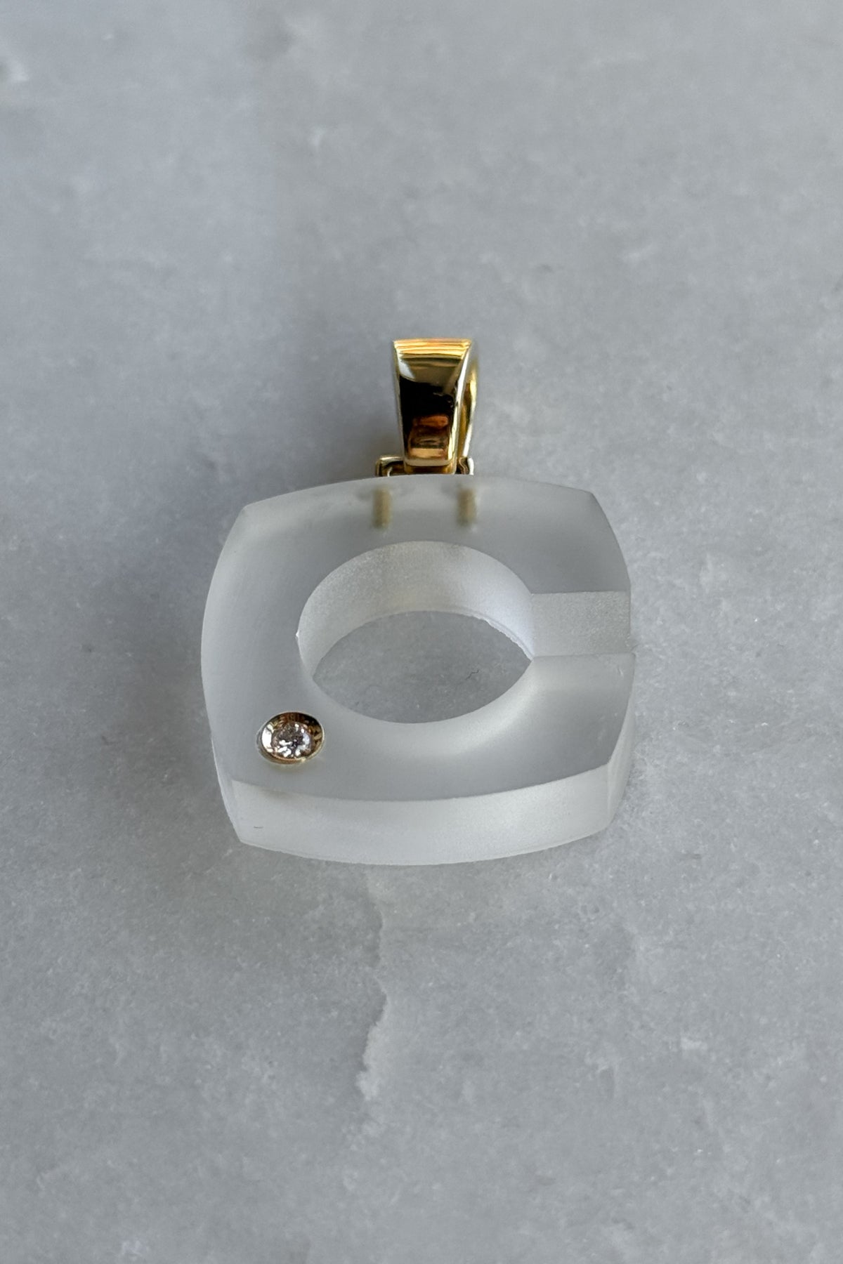 Crystal Splendente "C" Initial Pendant