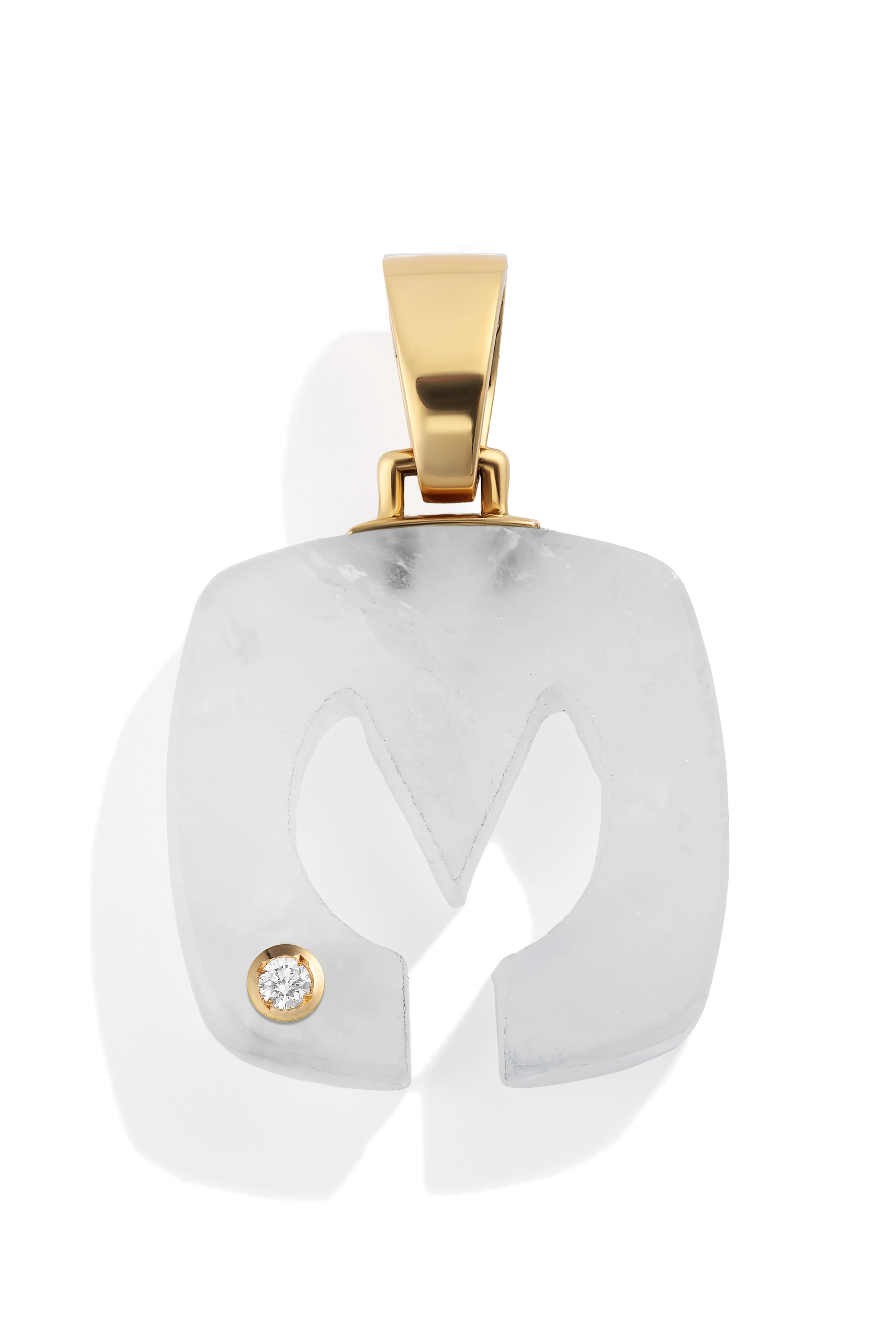 Custom Crystal Splendente Initial Pendant