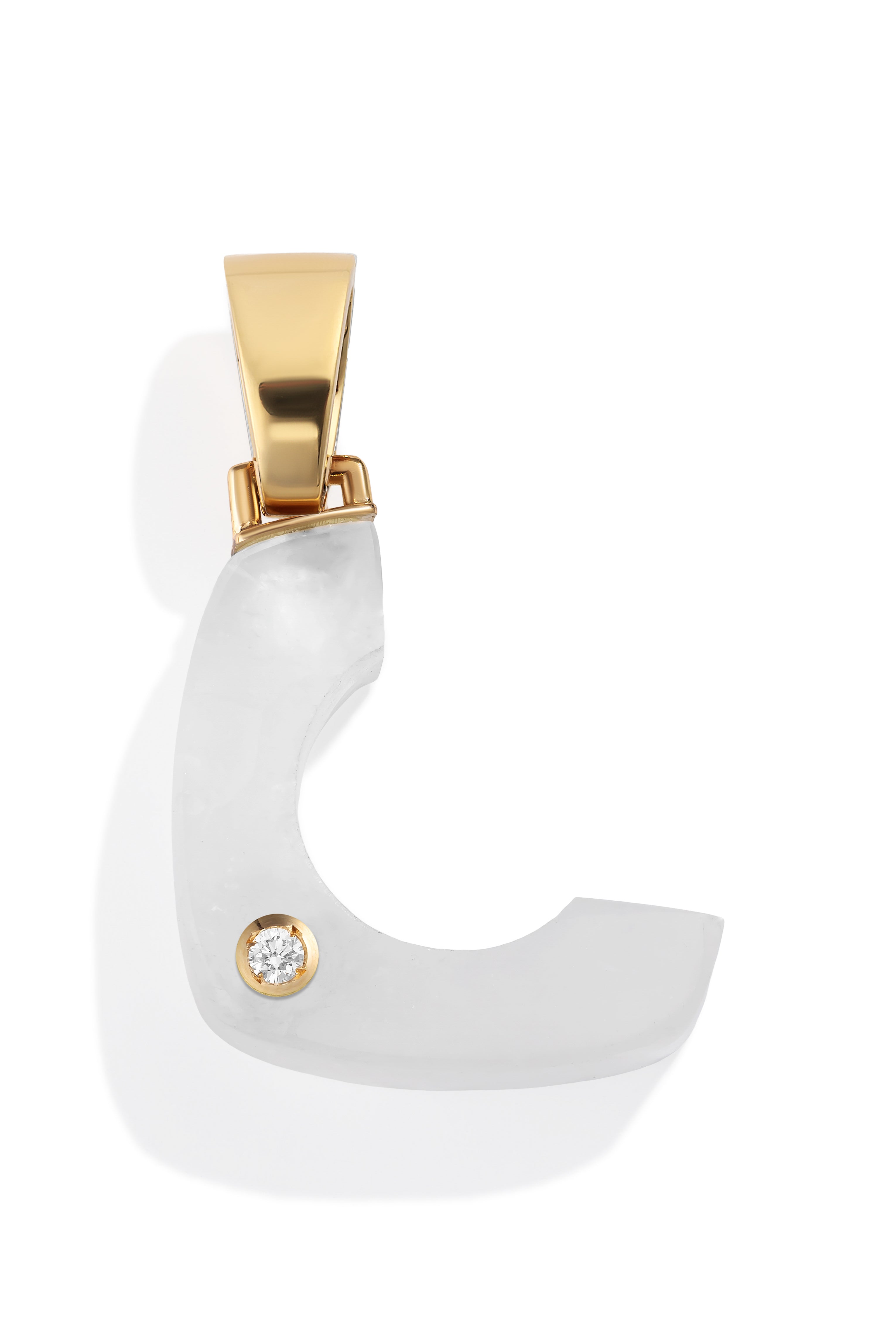 Custom Crystal Splendente Initial Pendant
