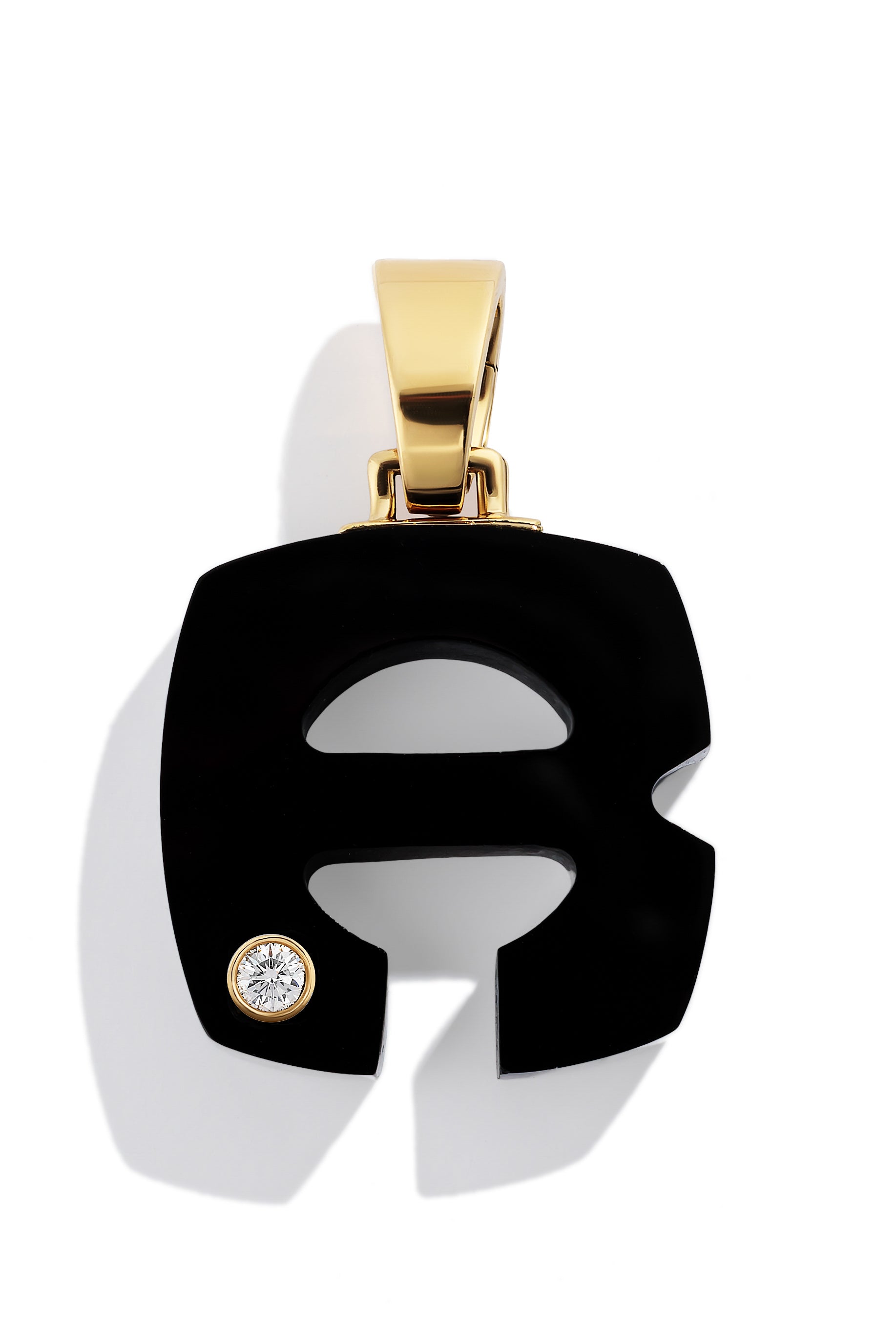 Custom Onyx Splendente Initial Pendant