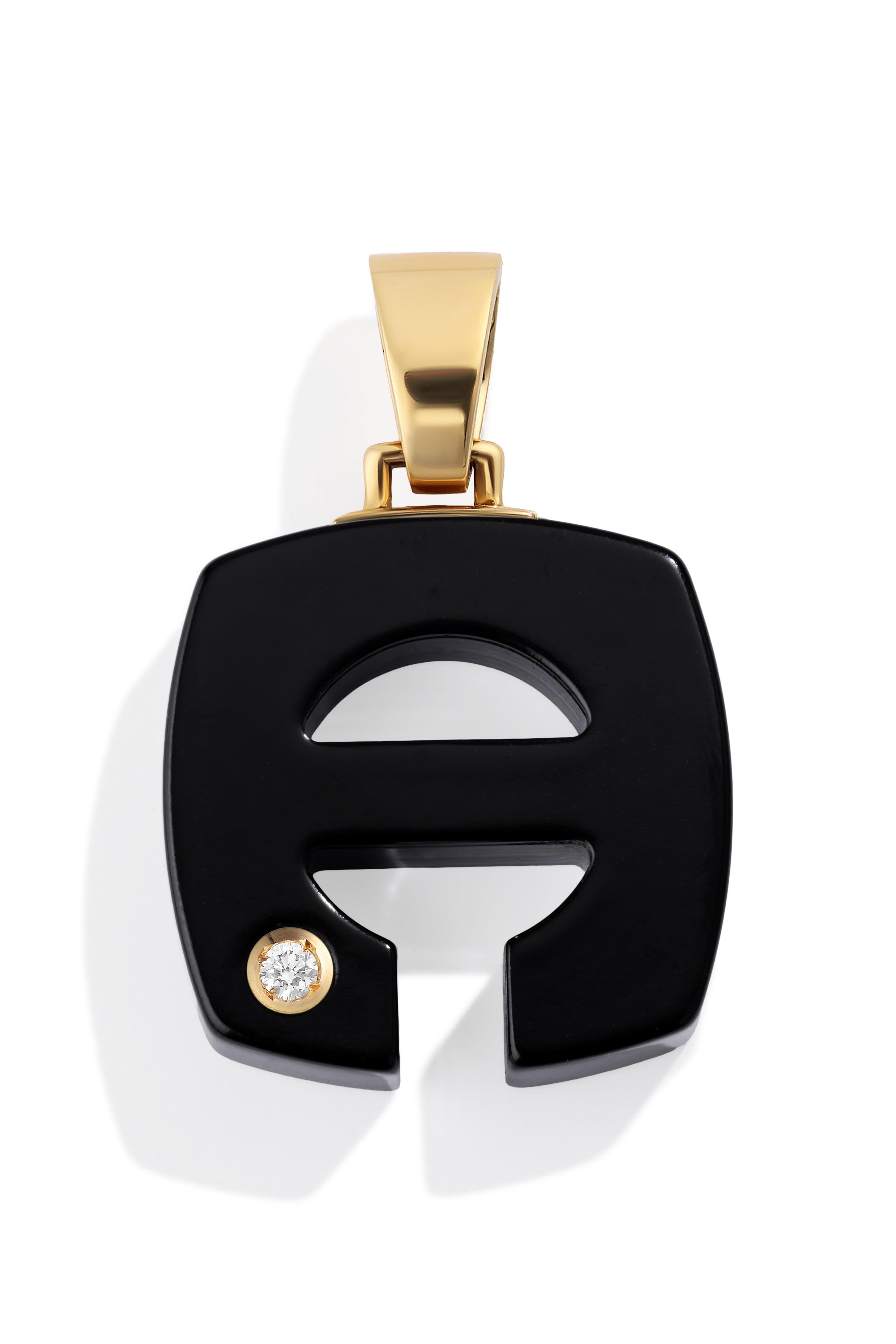 Custom Onyx Splendente Initial Pendant