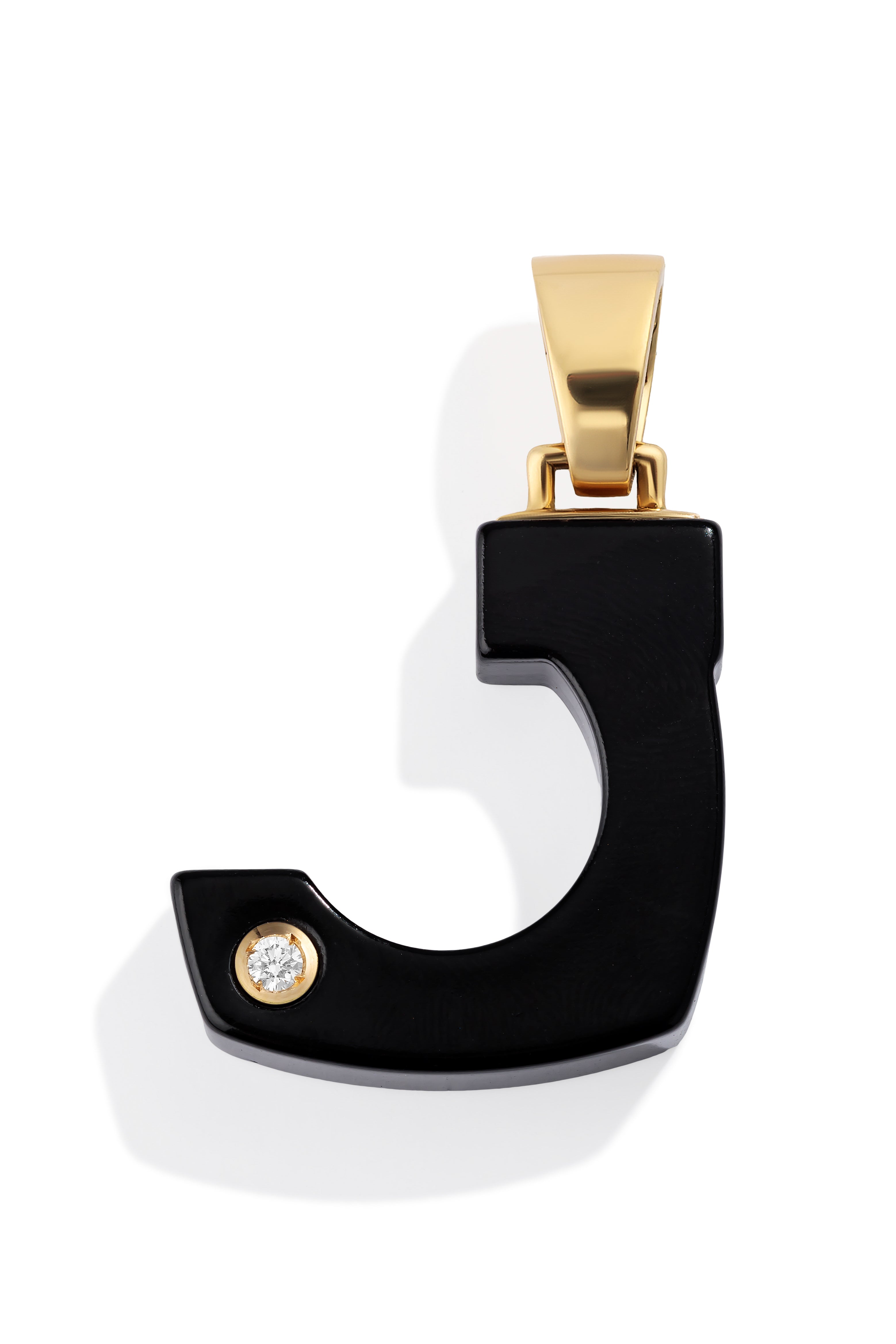 Custom Onyx Splendente Initial Pendant