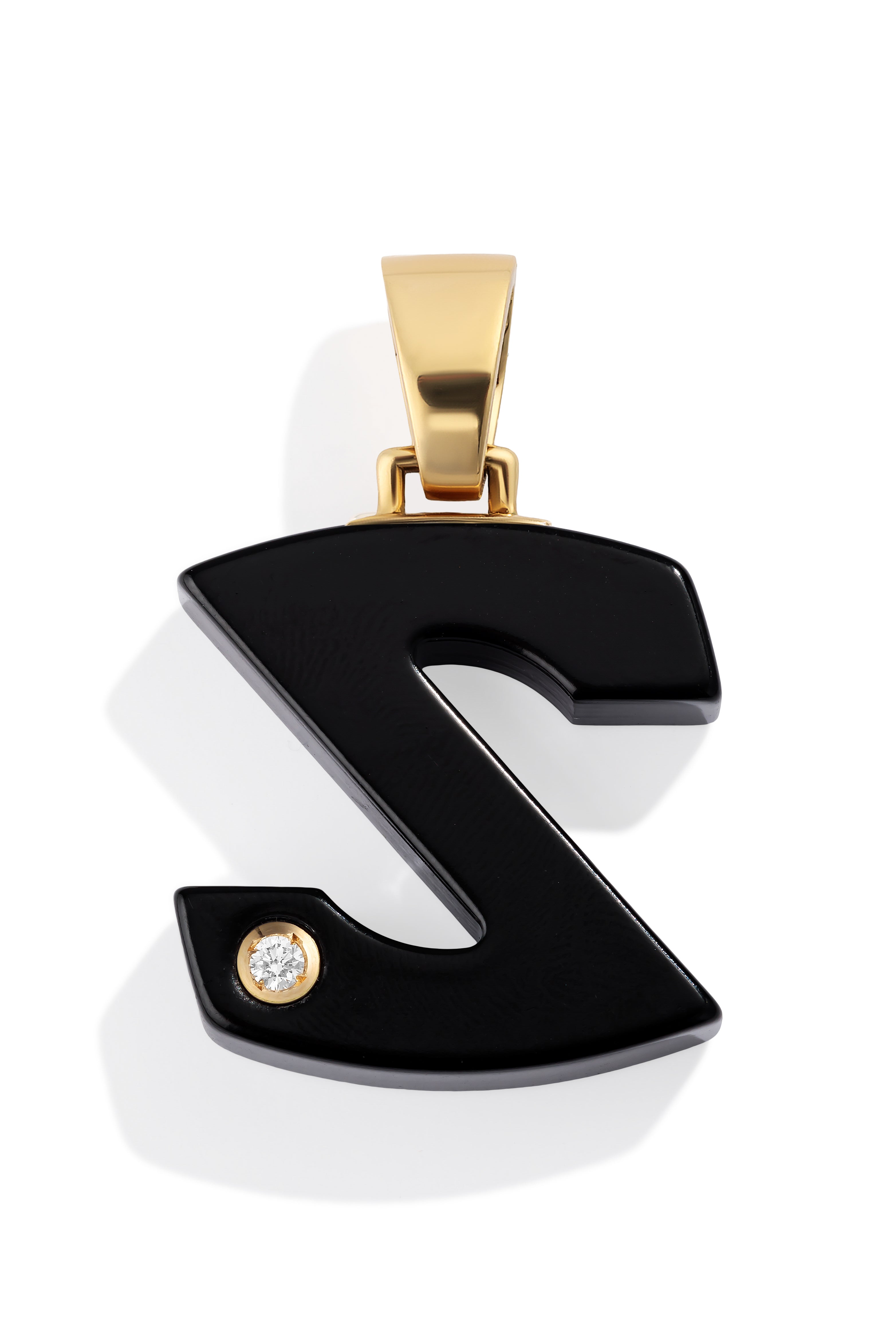 Custom Onyx Splendente Initial Pendant