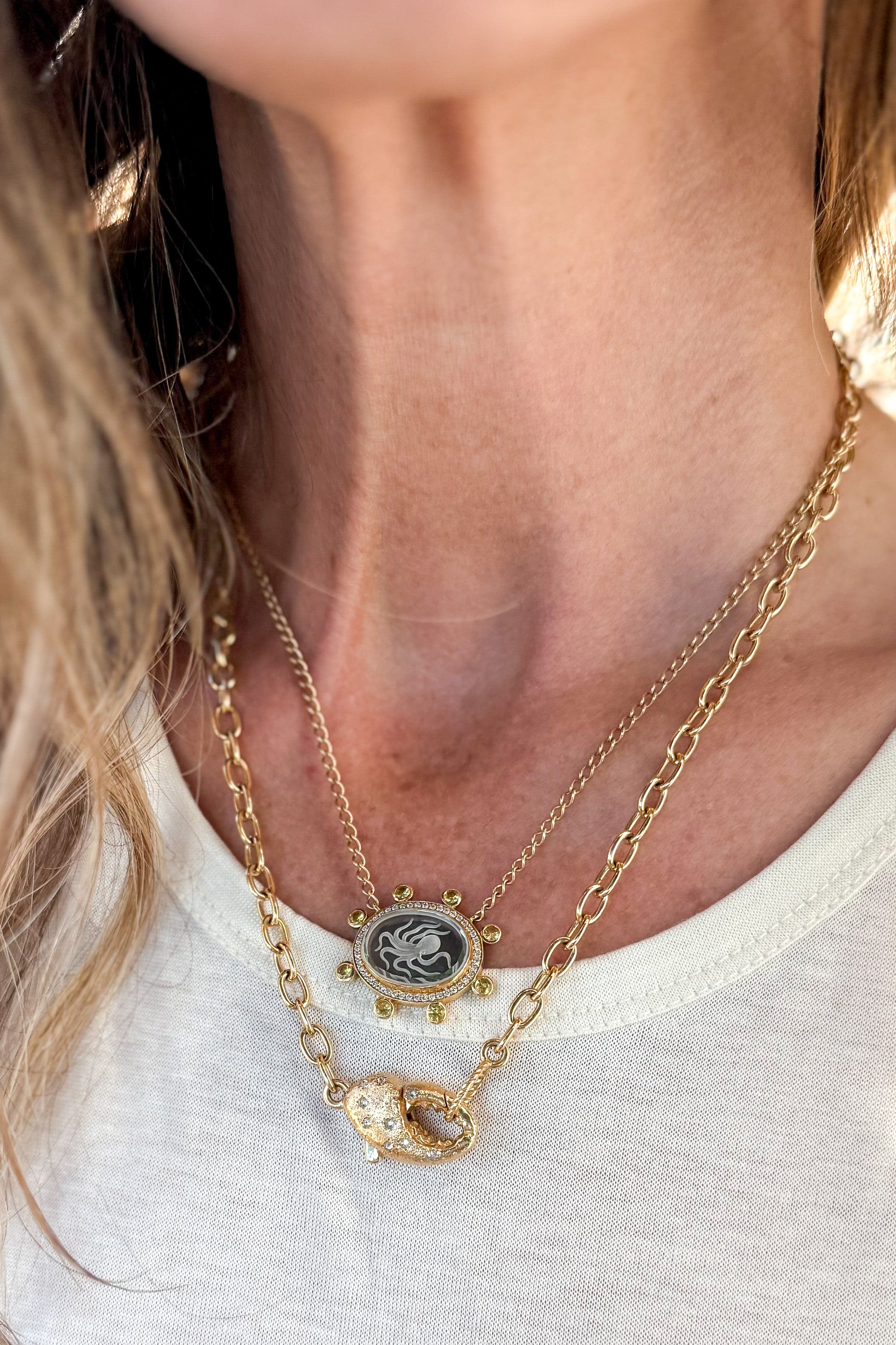 Large Octopus Caspian Necklace