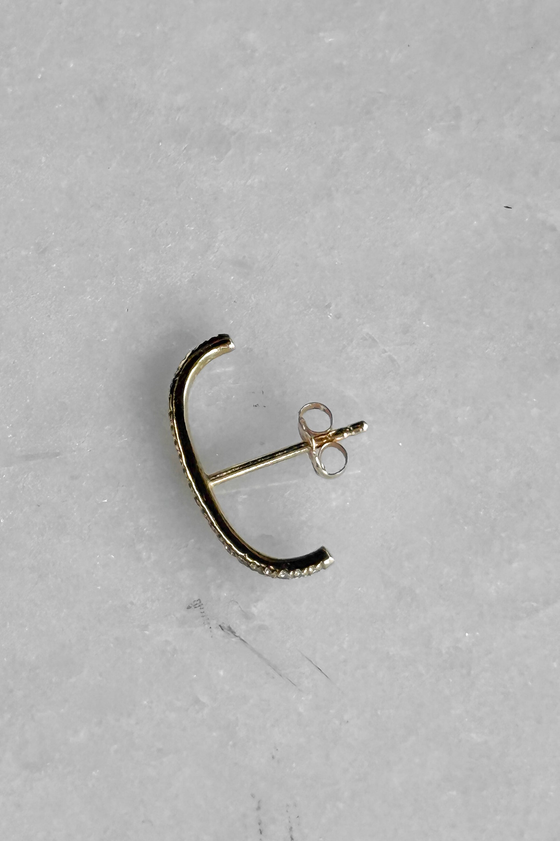 Diamond Ear Cuff Stud Earring