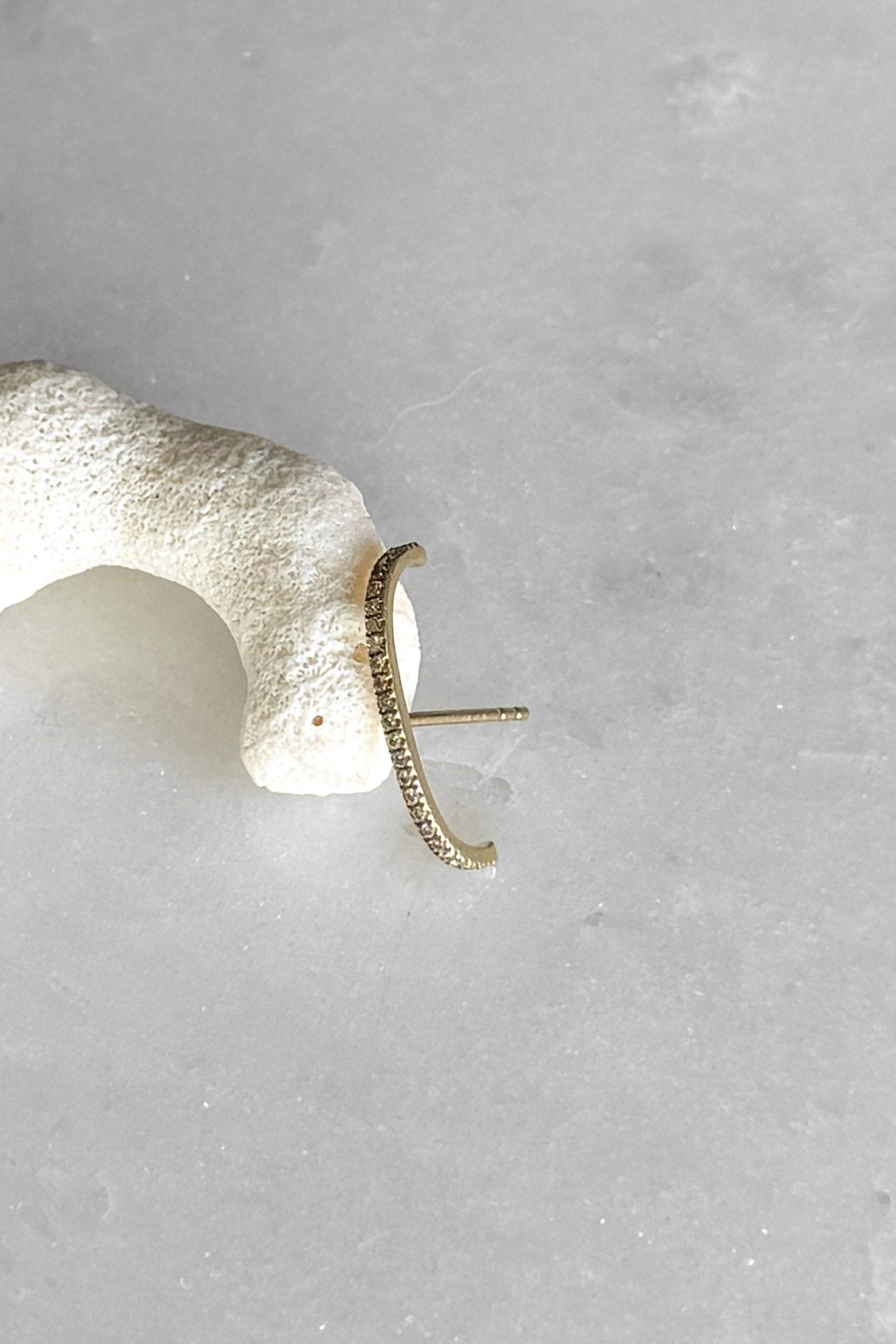 Diamond Ear Cuff Stud Earring