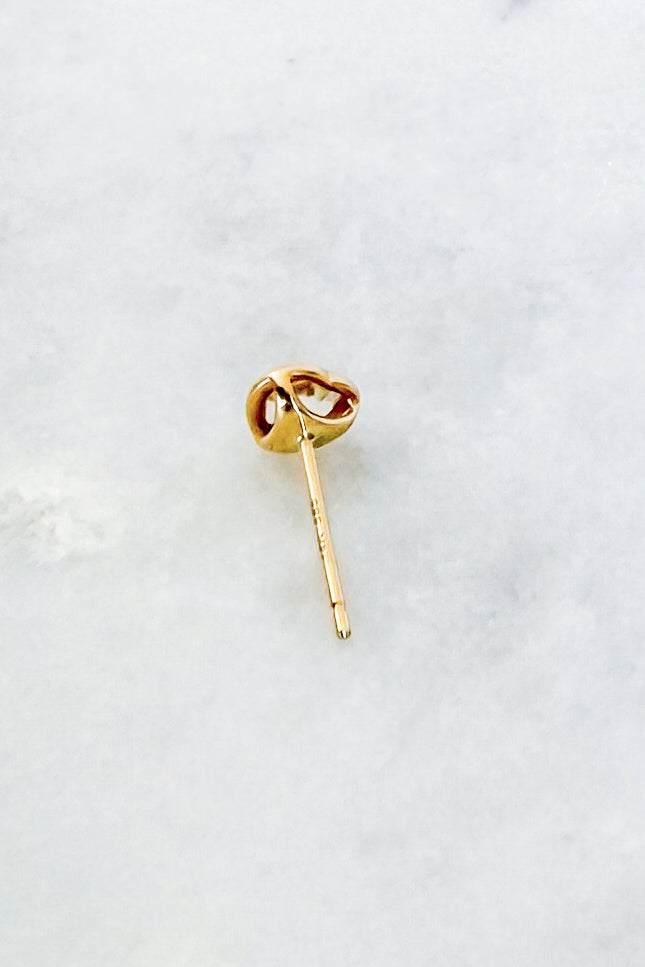 Diamond Heart Stud Earring