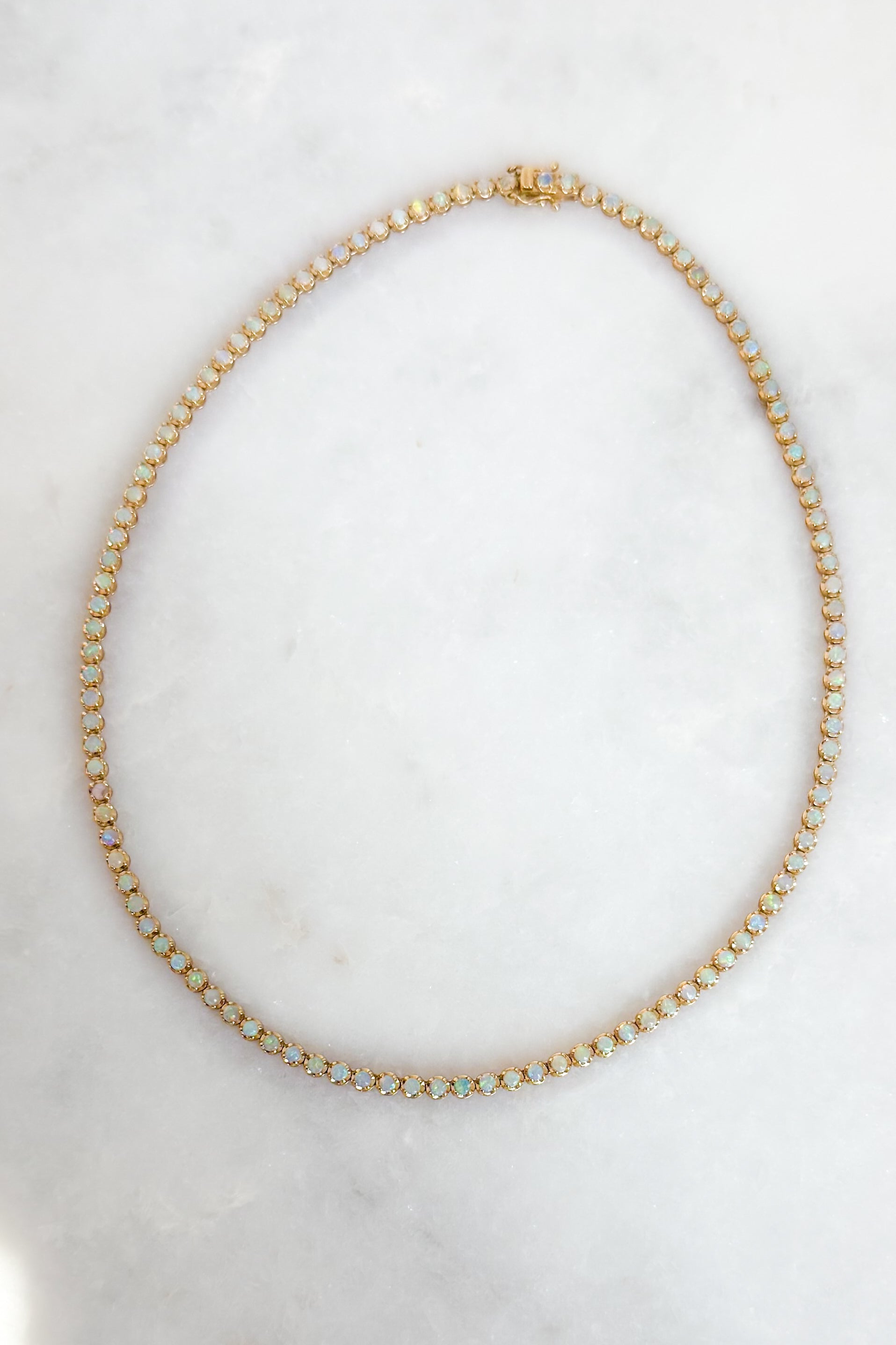 Opal Tennis Necklace