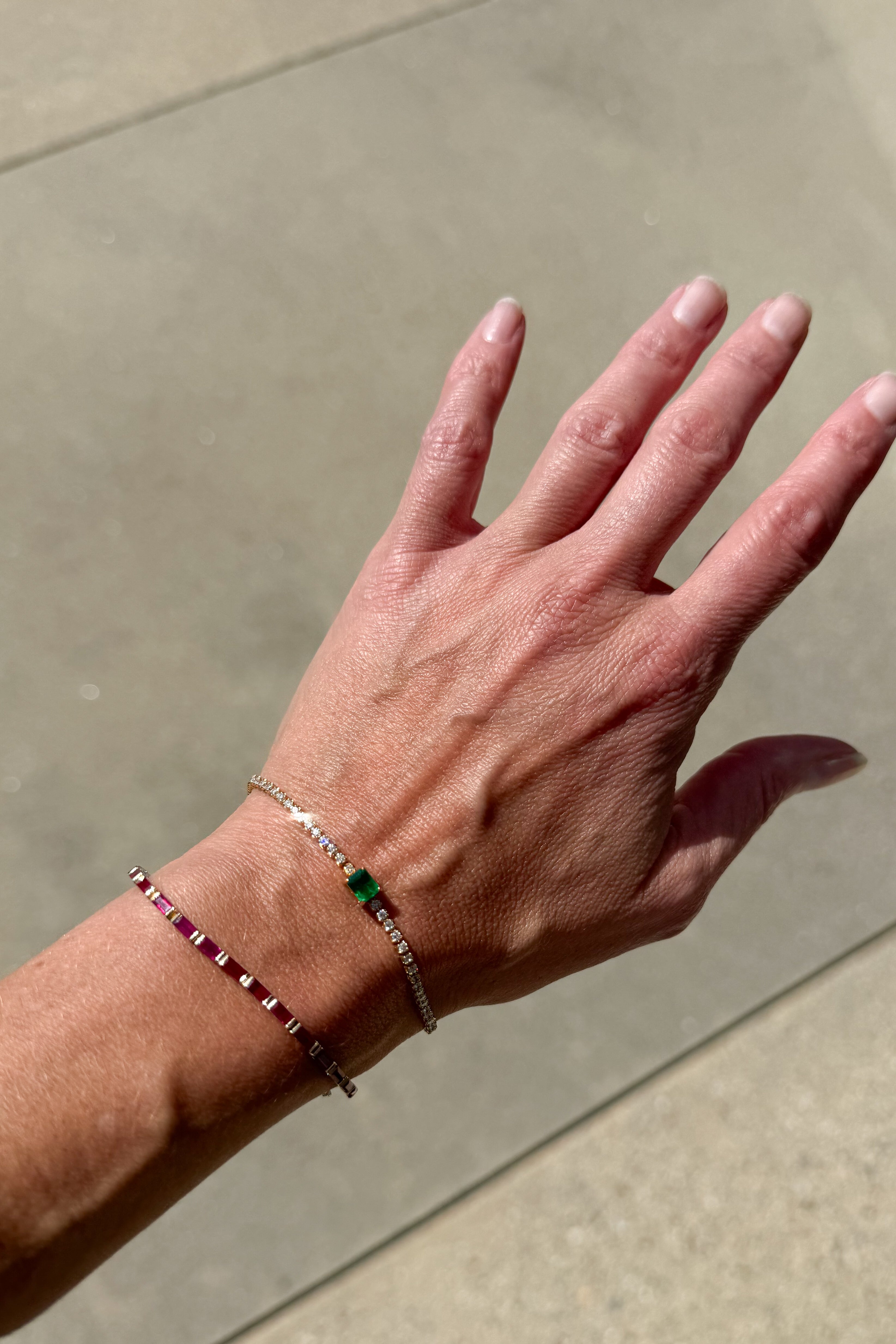 Ruby Baguette Tennis Bracelet