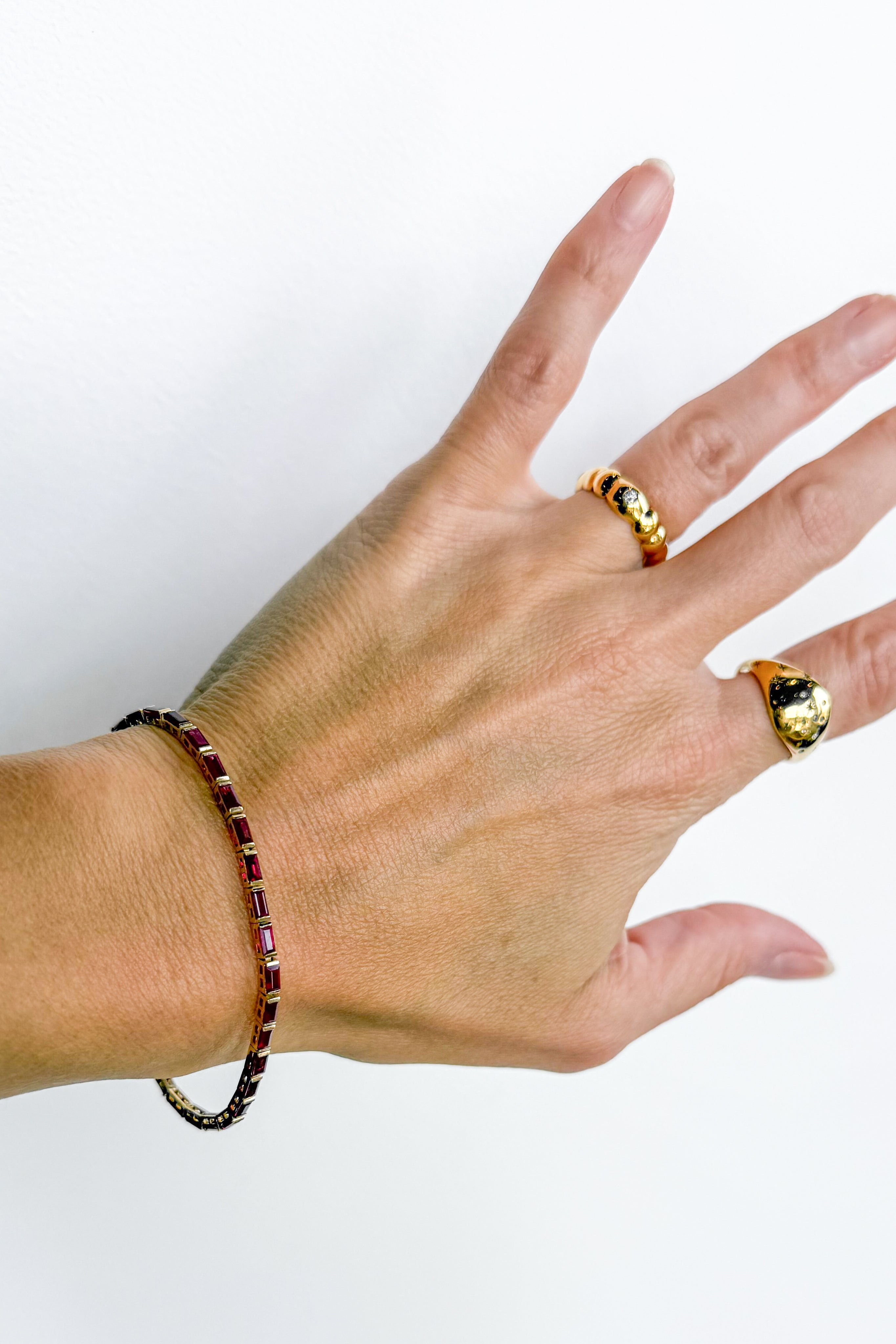 Ruby Baguette Tennis Bracelet