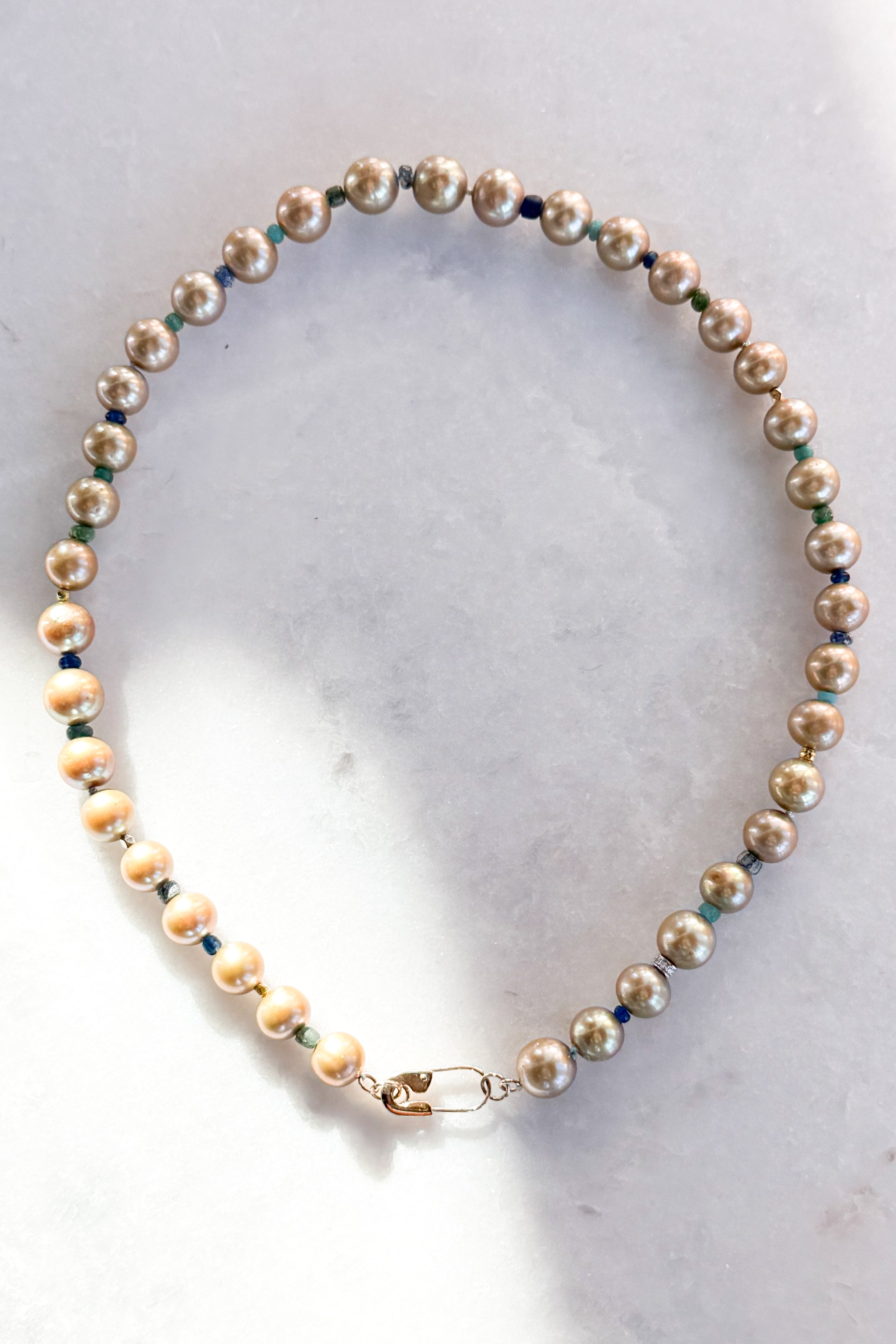 Golden Nila Pearl Necklace